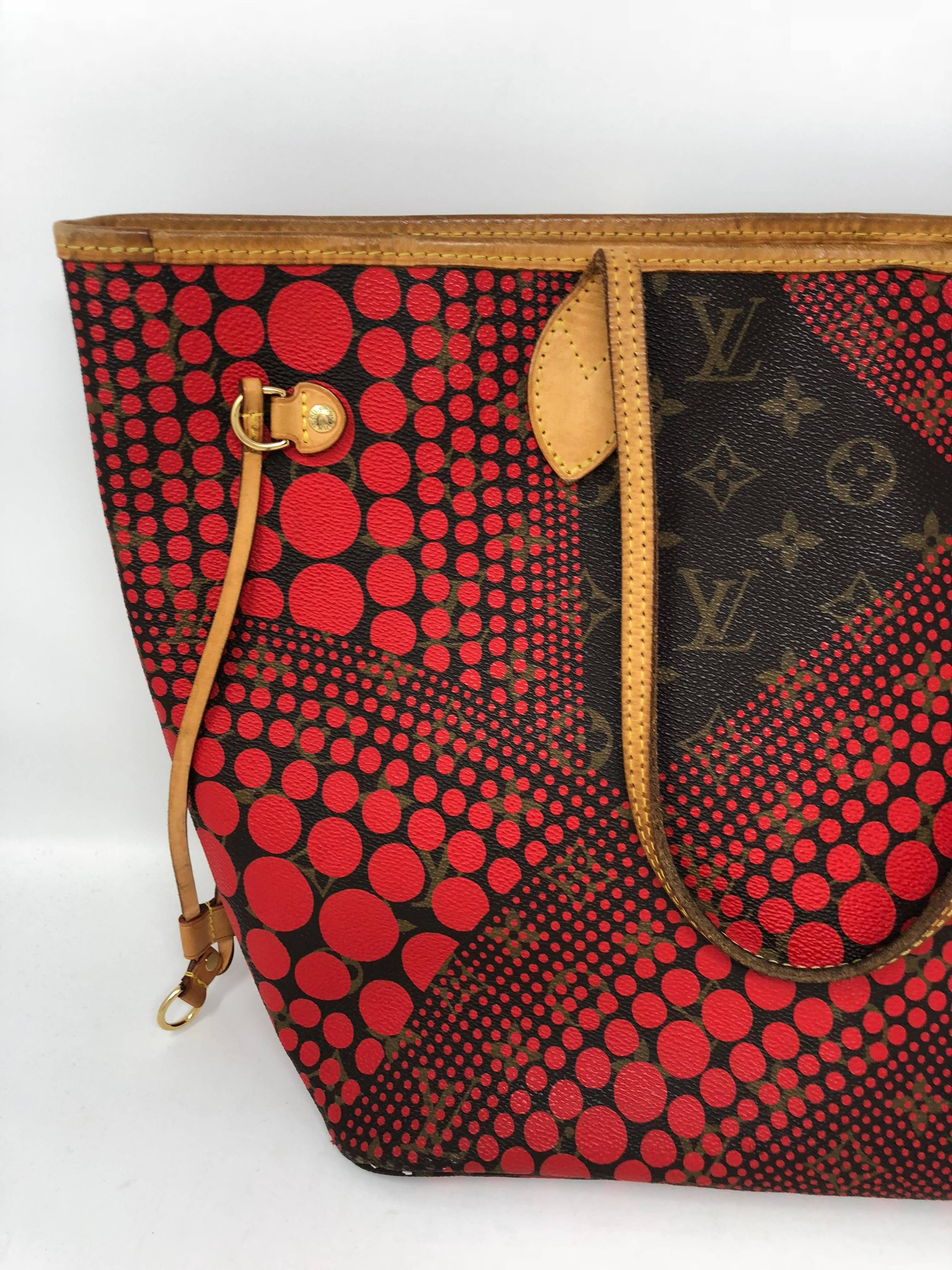 louis vuitton red polka dot bag