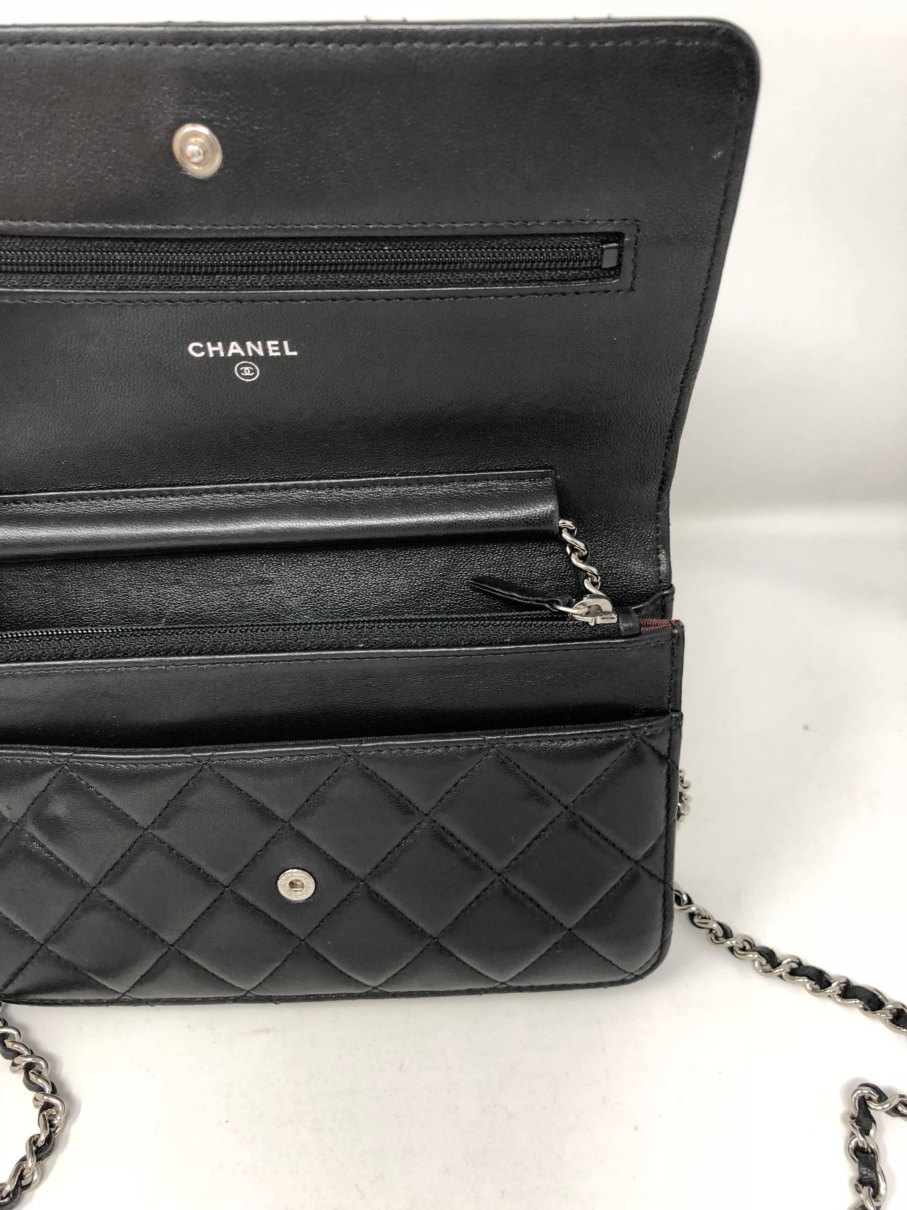 Chanel Black Wallet on Chain Crossbody 2