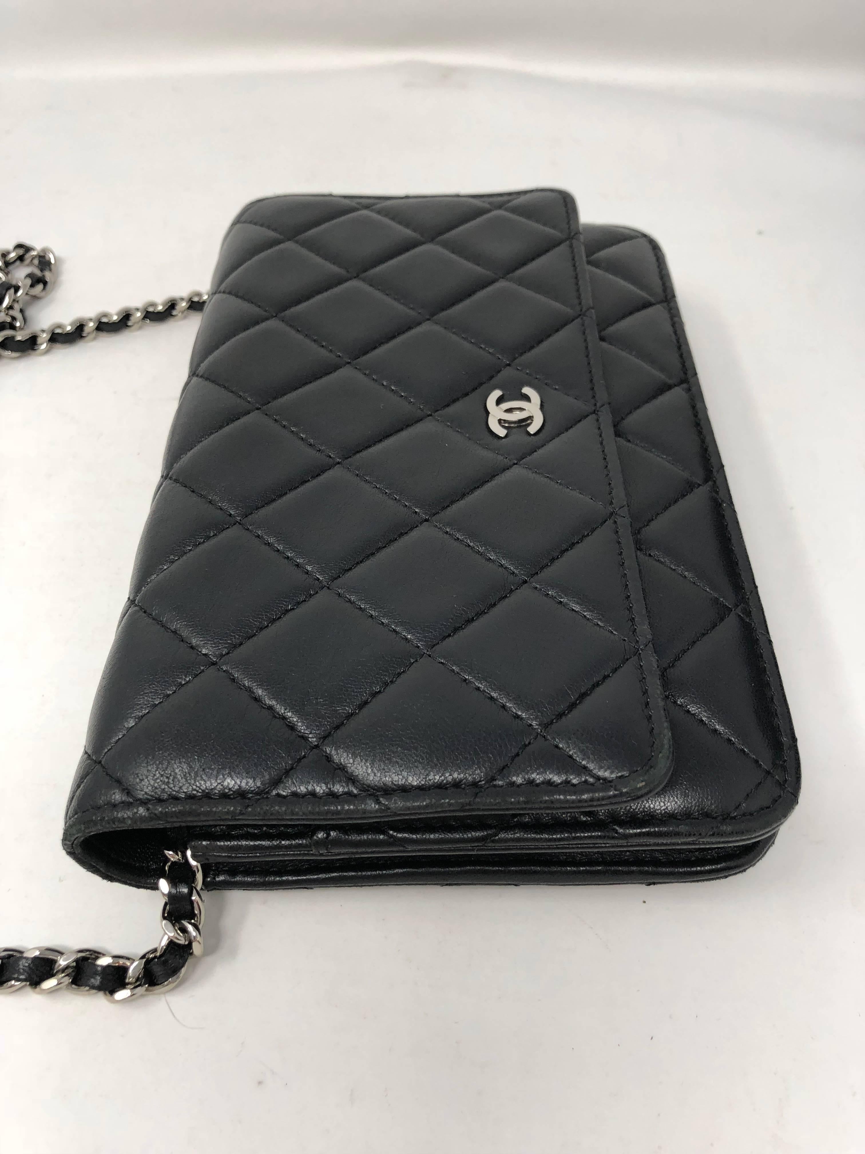 Chanel Black Wallet on Chain Crossbody 8