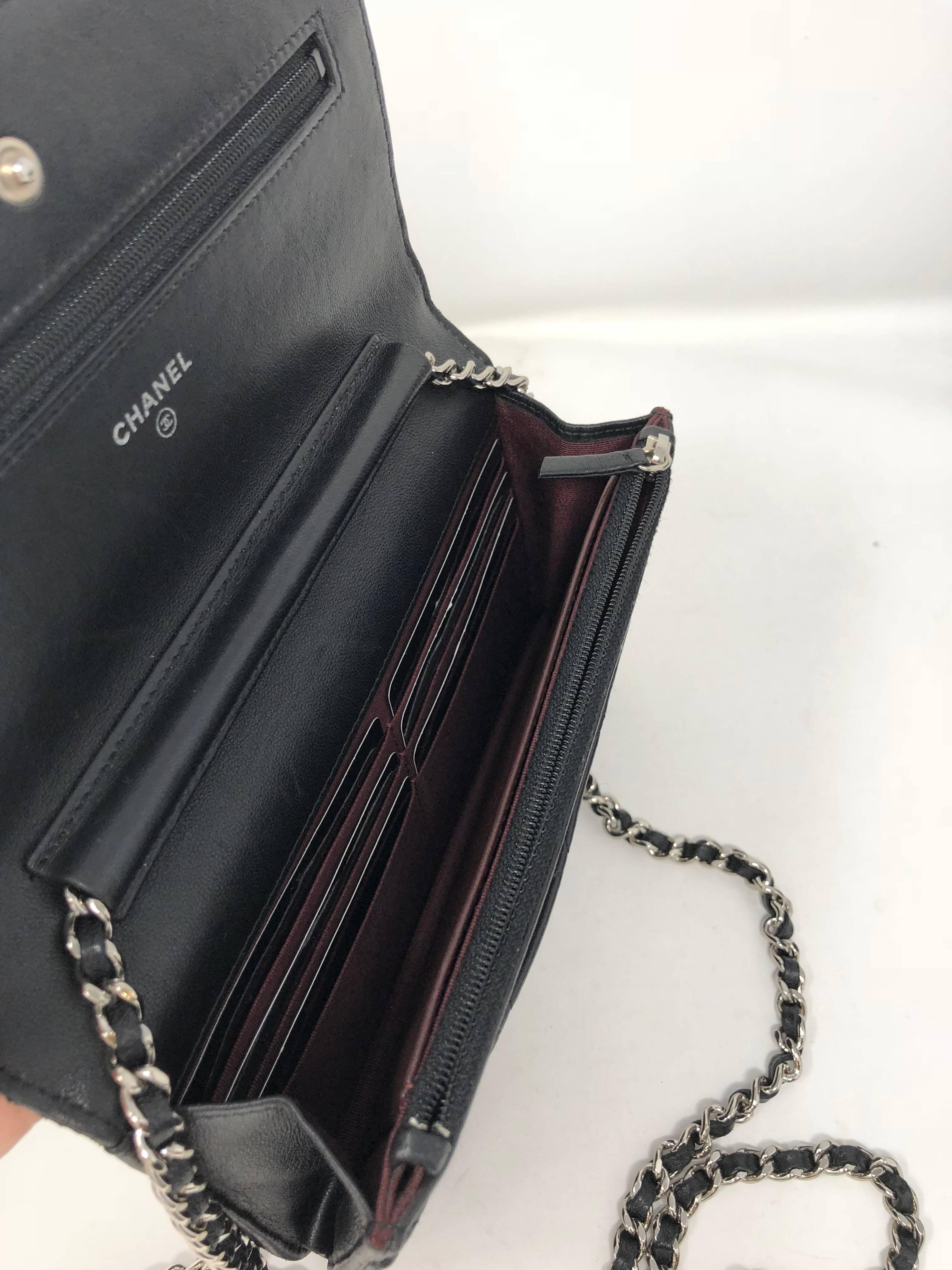 Chanel Black Wallet on Chain Crossbody 3
