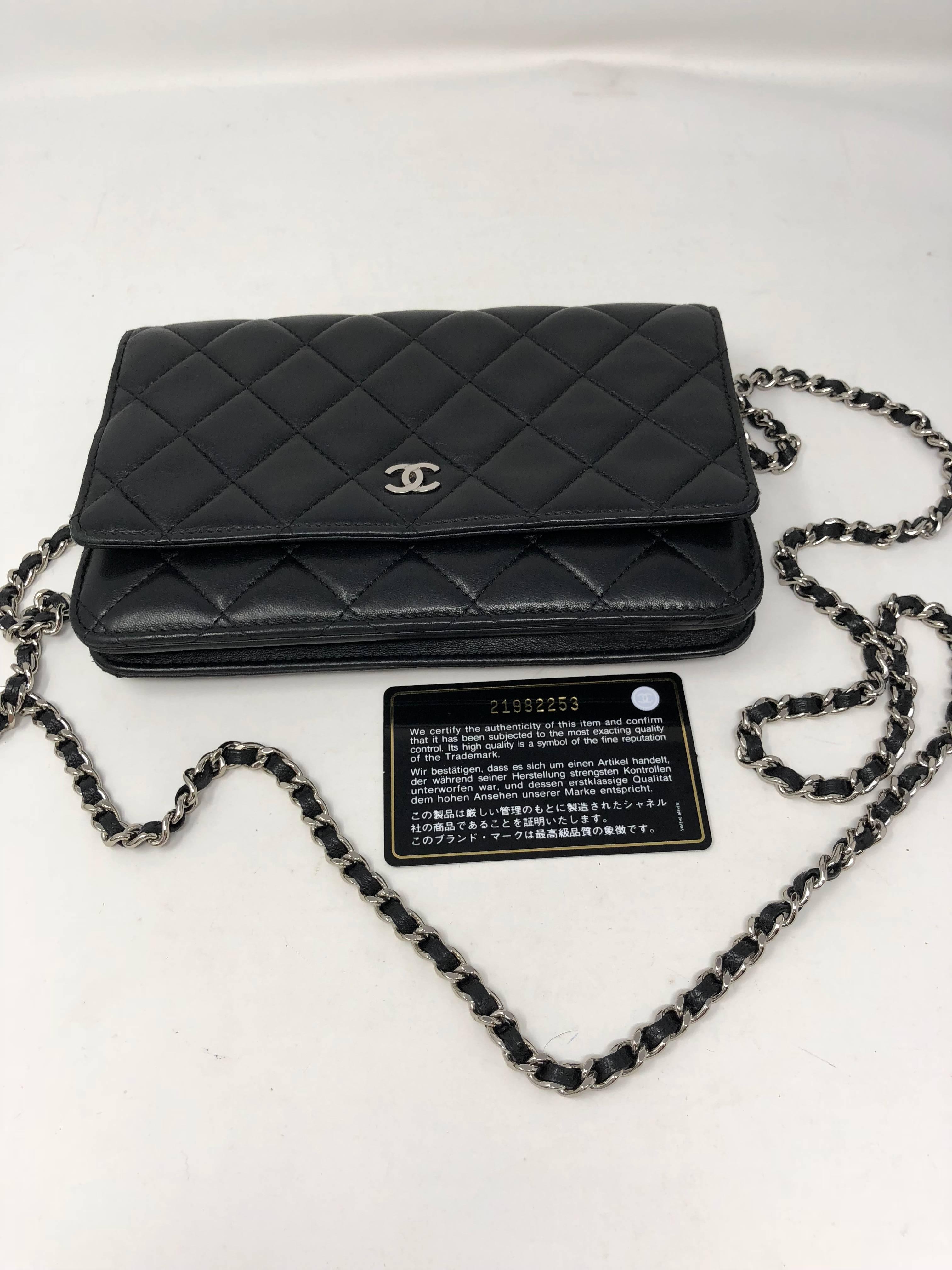 Chanel Black Wallet on Chain Crossbody 4