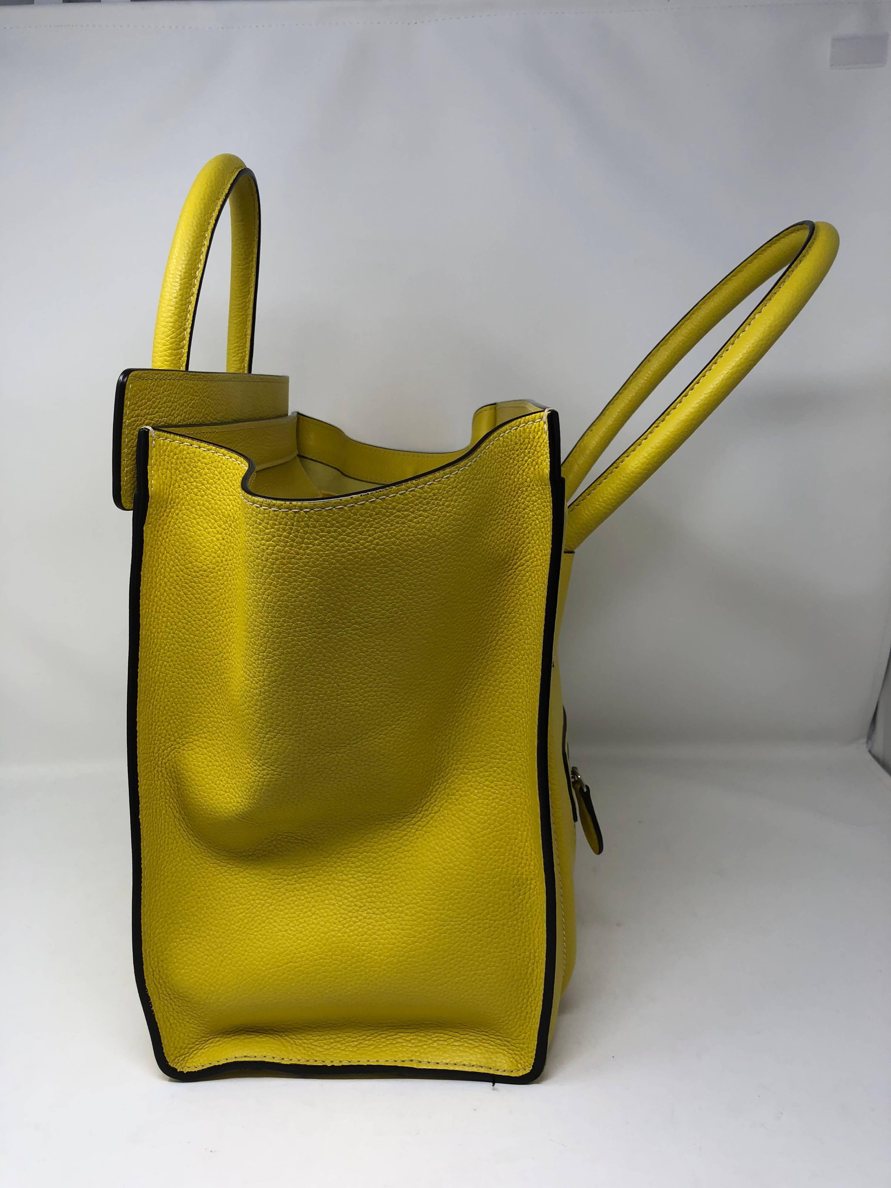 Celine Yellow Mini Luggage 2