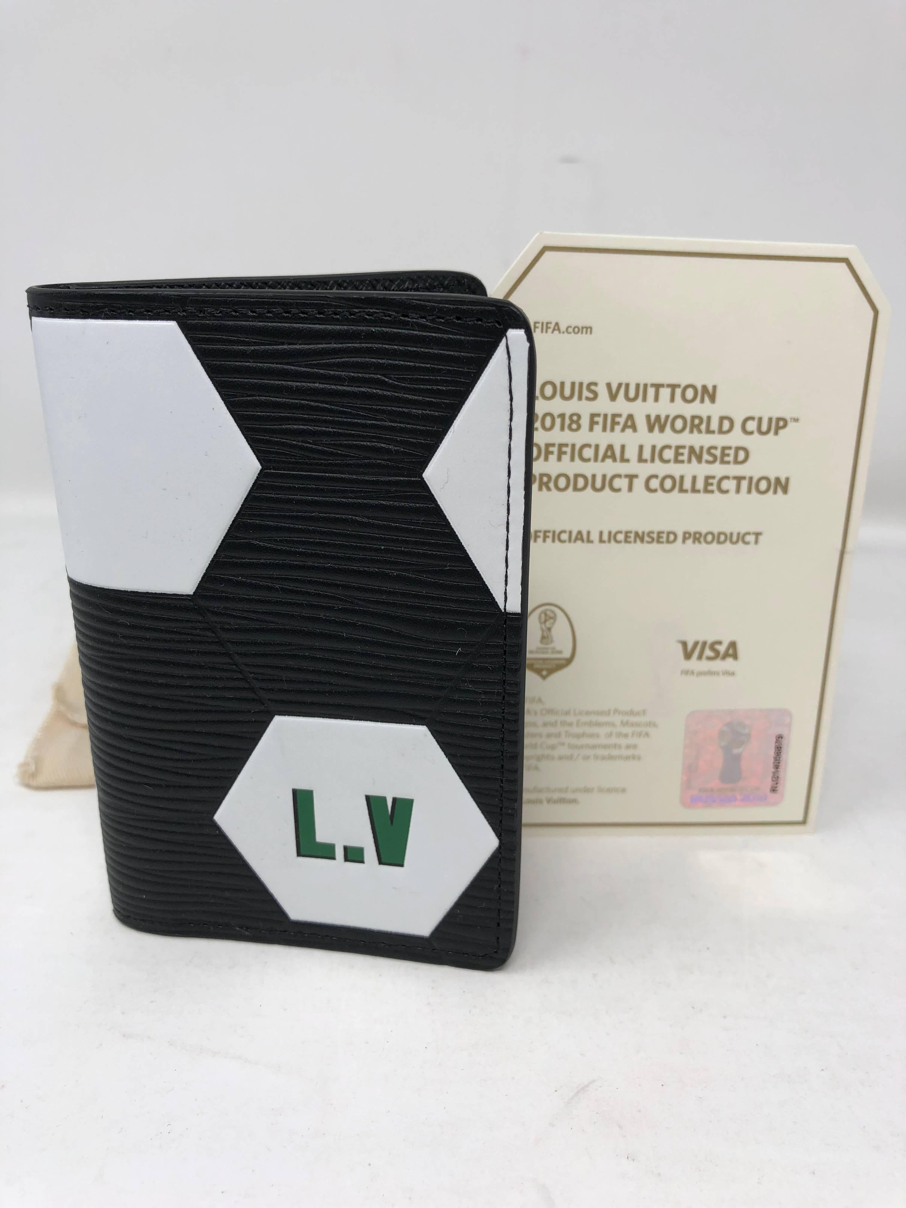 Louis Vuitton Black Pocket Organizer FIFA World Cup Collection In New Condition In Athens, GA