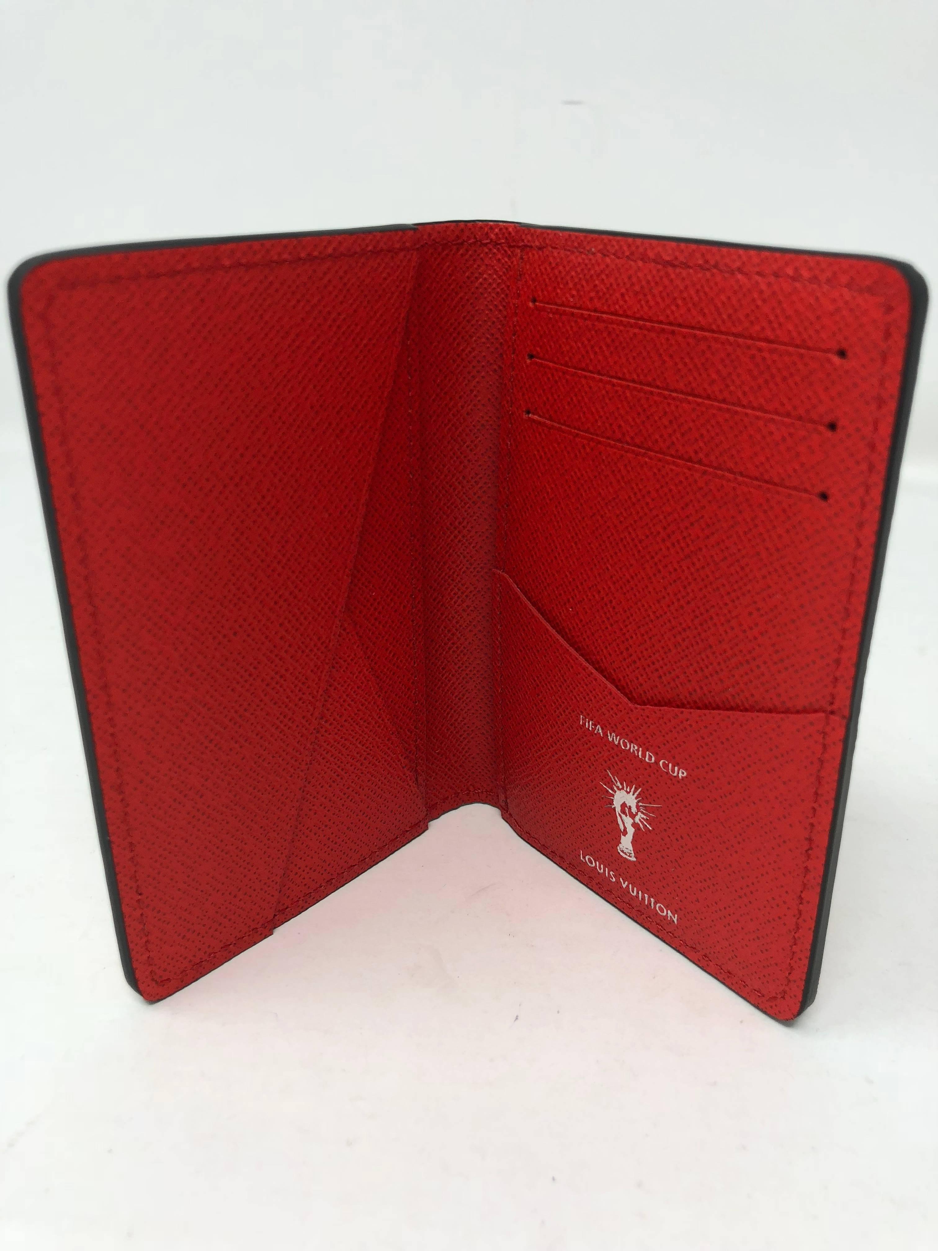 Louis Vuitton Red Pocket Organizer FIFA World Cup Collection  1