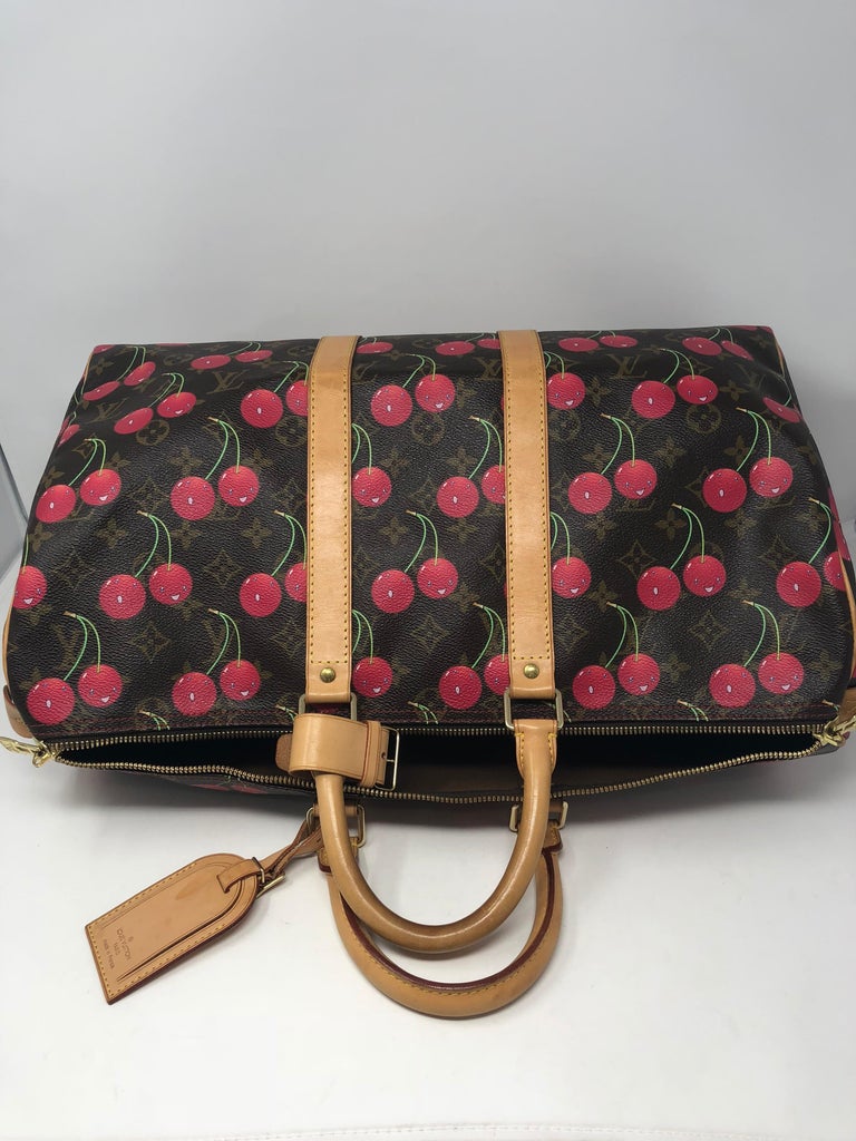 Louis Vuitton Monogram Cerises Cherry Keepall 45 Travel Bag at 1stDibs
