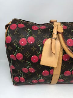 Louis Vuitton Monogram Cerises Cherry Keepall 45 Travel Bag