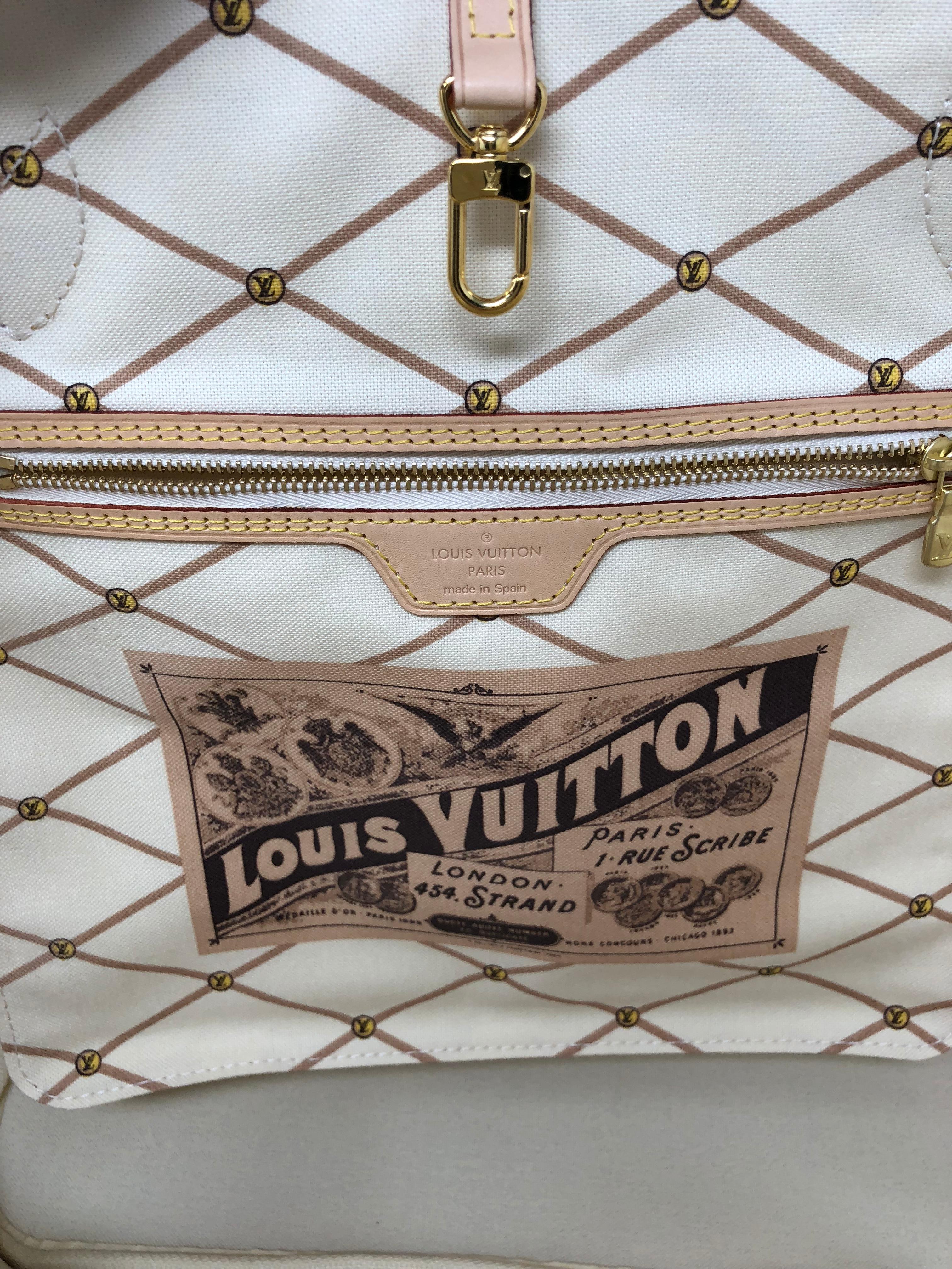 Louis Vuitton Miami Special Trunks Neverfull MM Damier Azur Bag 4