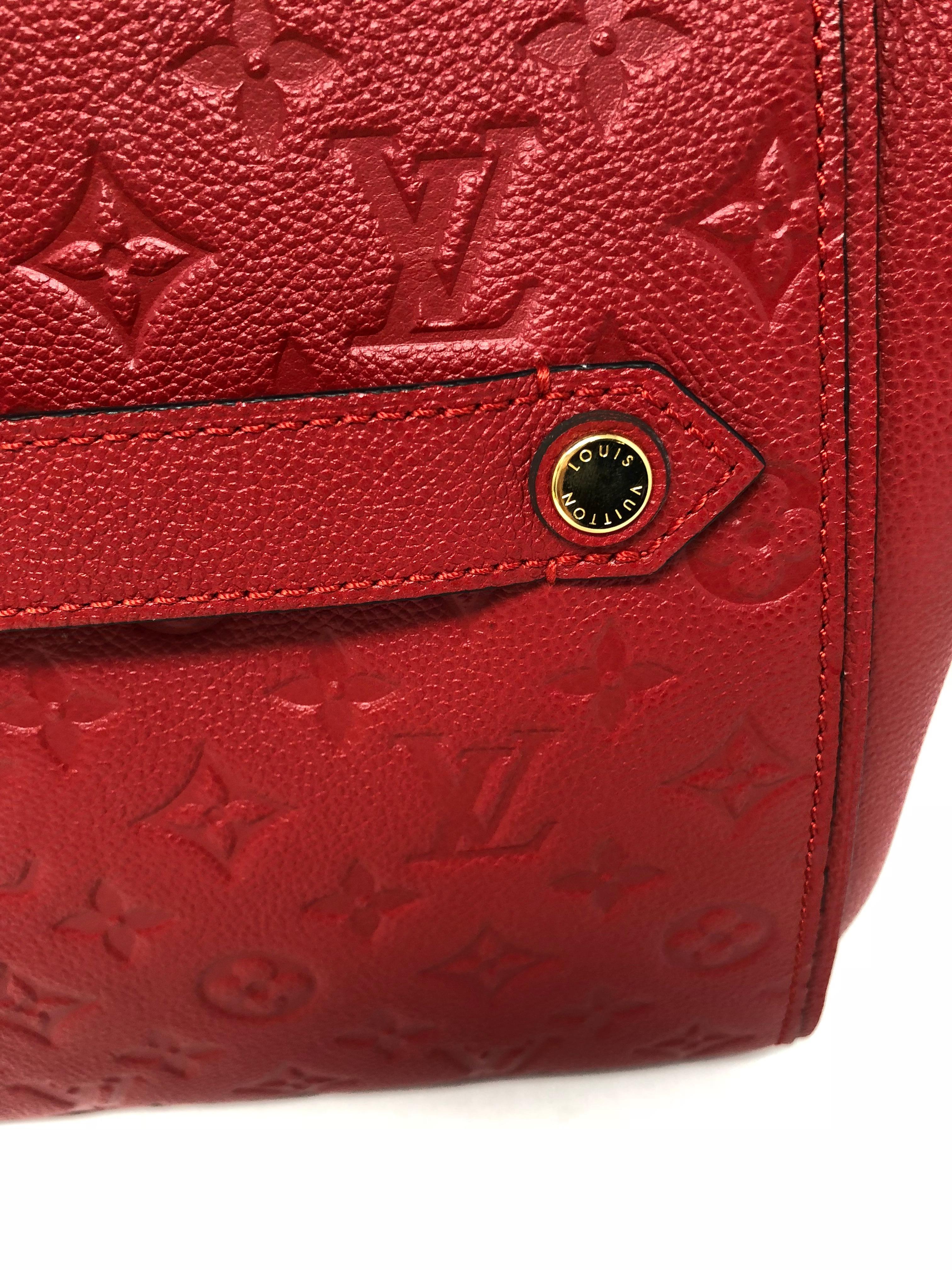 Red Louis Vuitton Eimpreinte Trocadero Bag 8