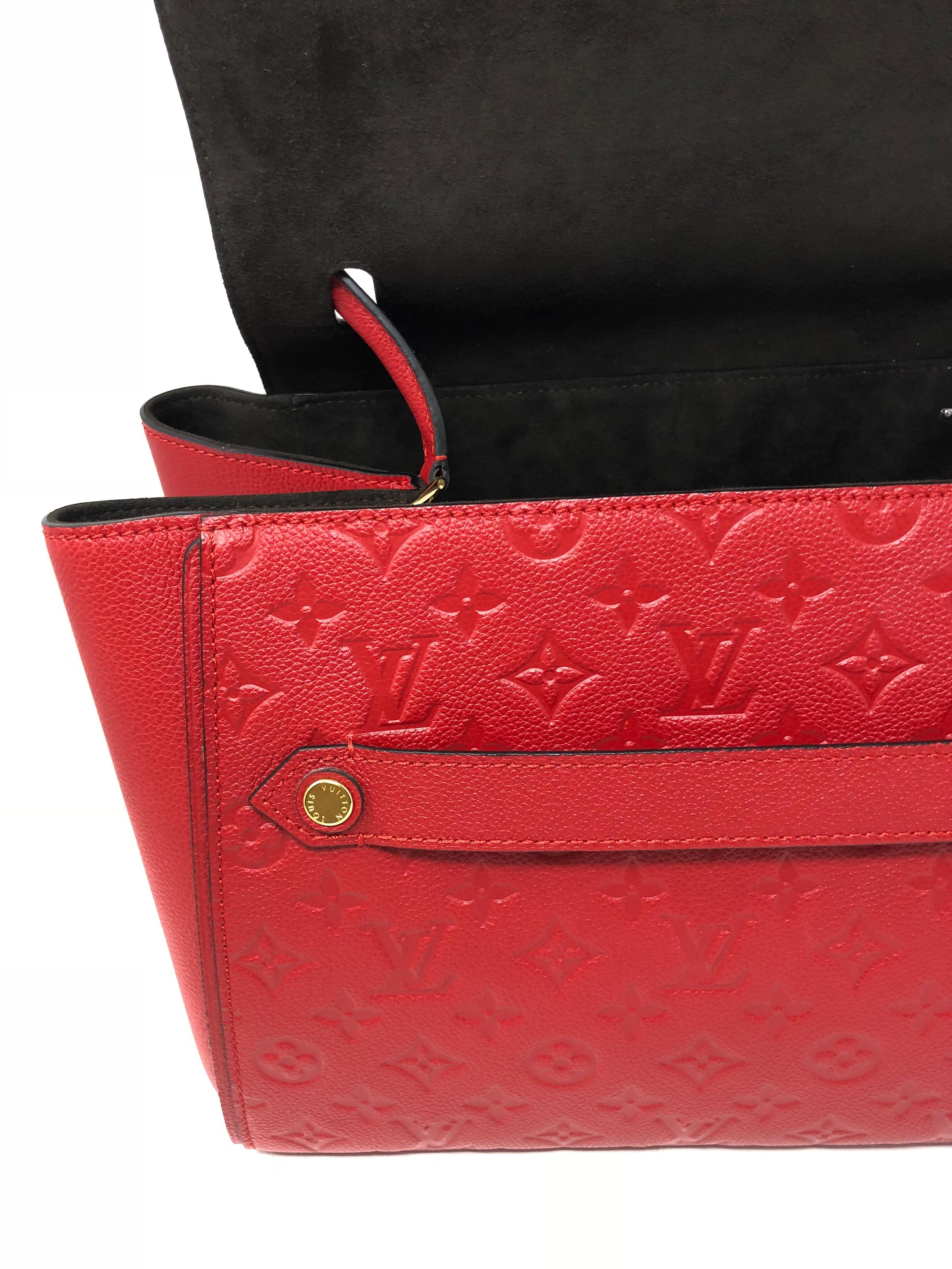 Red Louis Vuitton Eimpreinte Trocadero Bag 7
