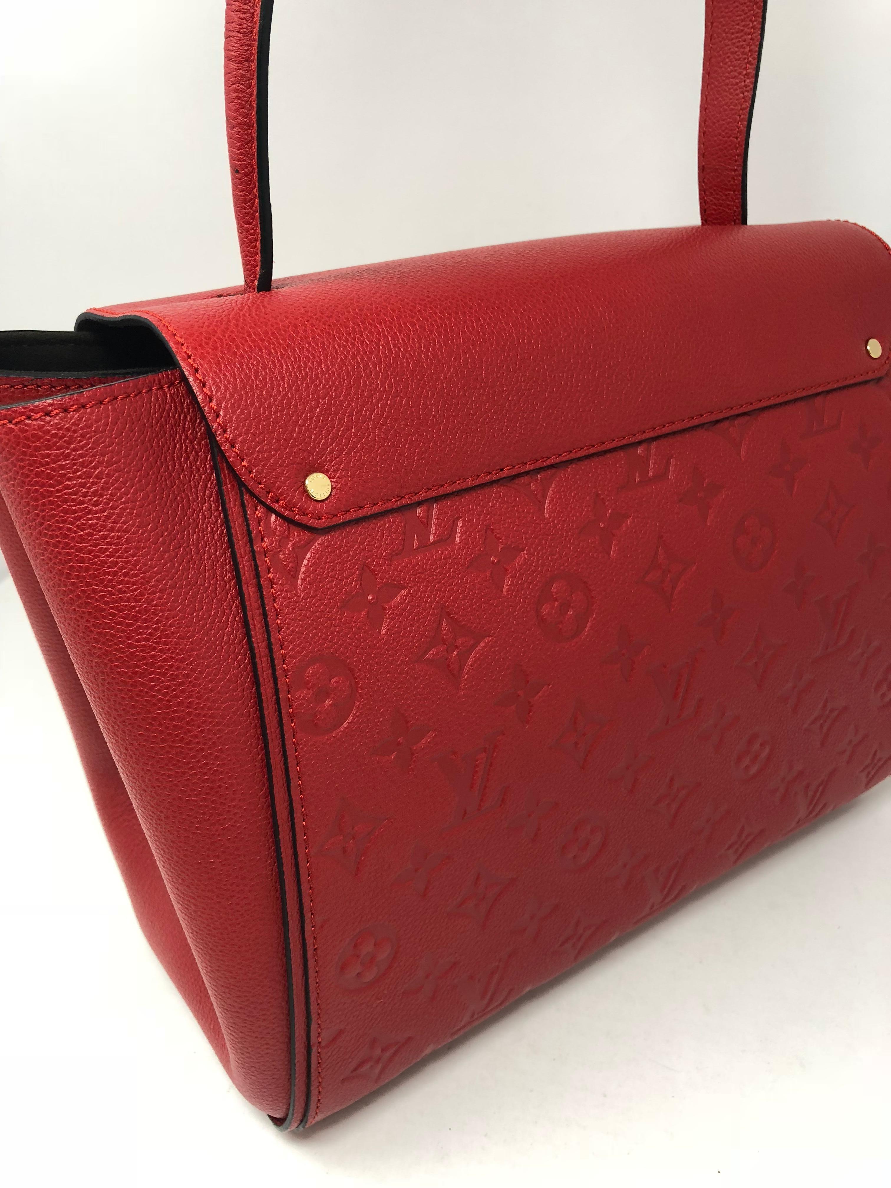 Women's or Men's Red Louis Vuitton Eimpreinte Trocadero Bag