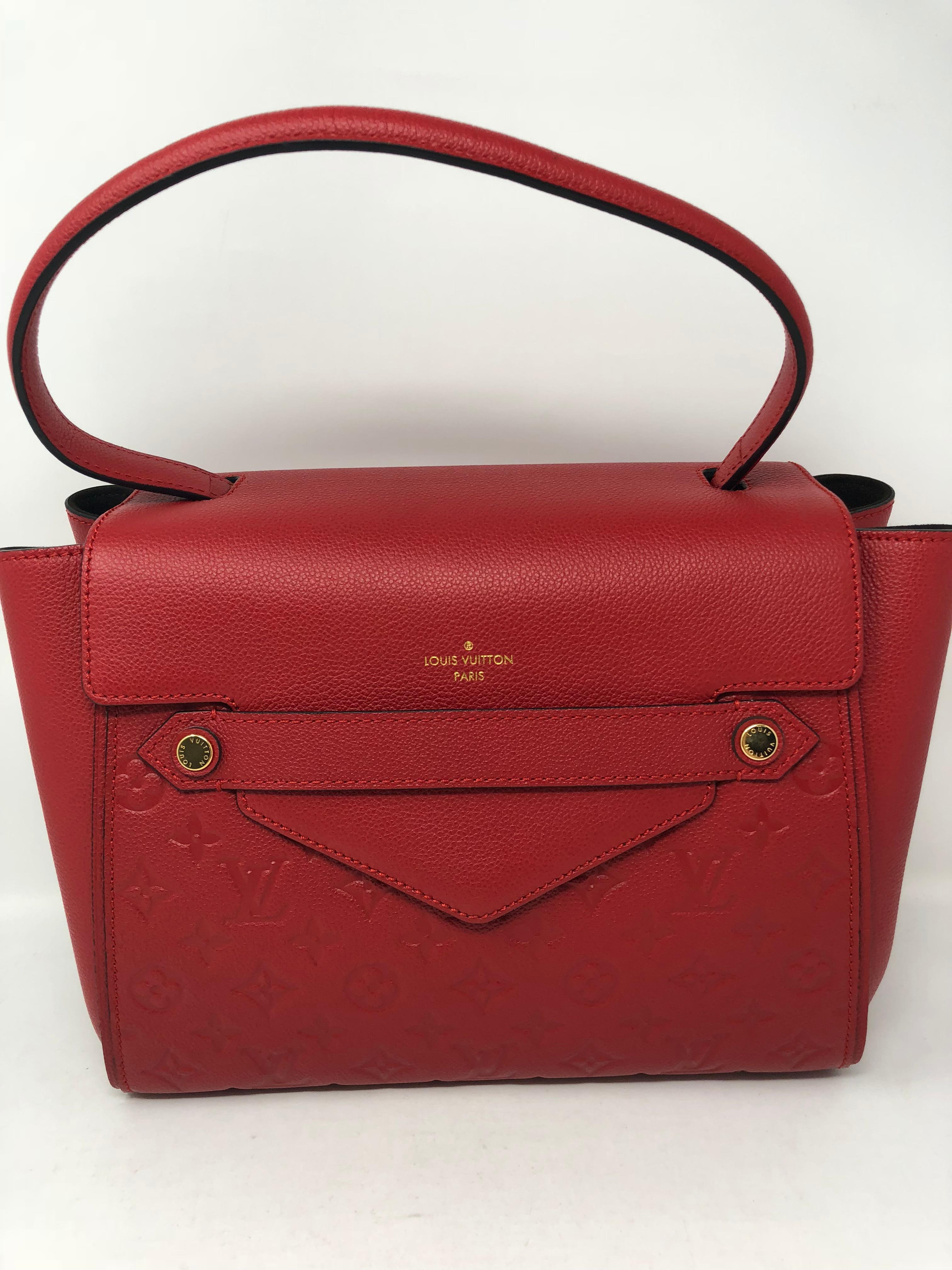 Red Louis Vuitton Eimpreinte Trocadero Bag 3