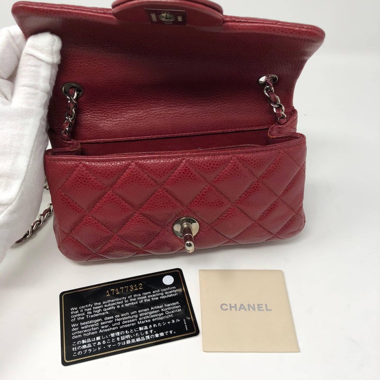 Red Chanel Mini Mini Leather Crossbody Bag at 1stDibs red chanel