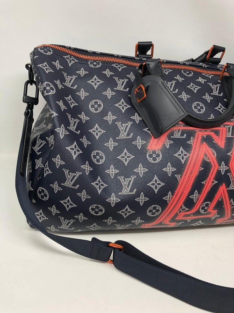 Louis Vuitton Keepall Bandouliere 50 Monogram Upside Down Ink Weekend  Travel Bag