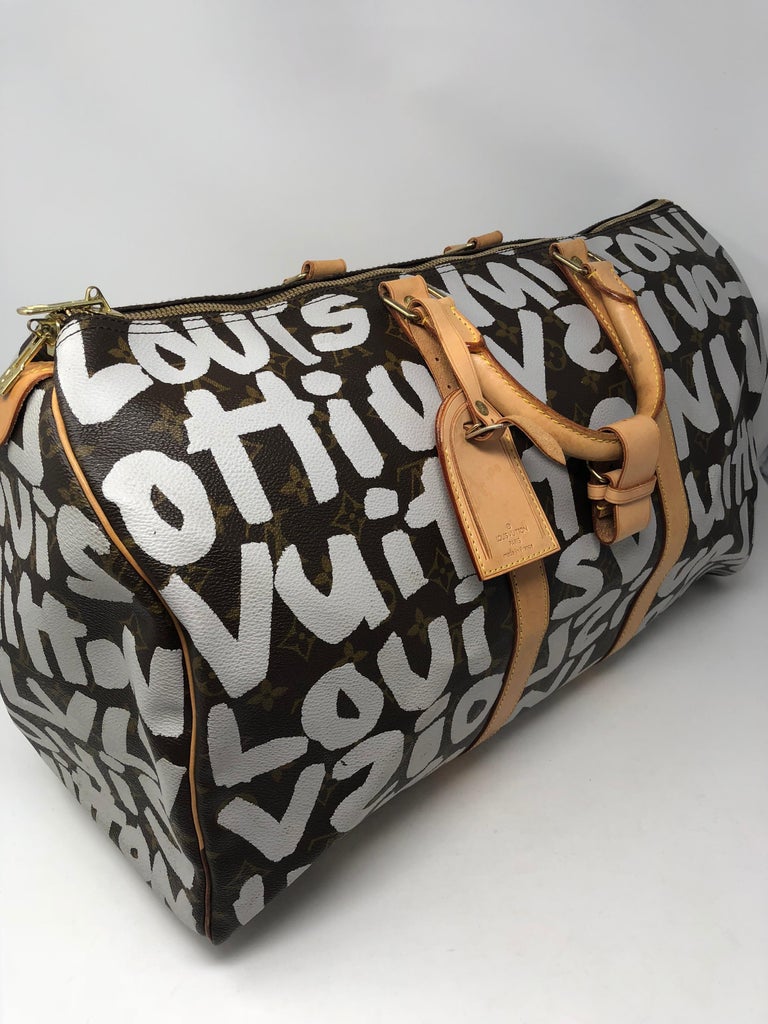 Louis Vuitton Stephen Sprouse Graffiti Monogram Canvas Calfskin Keepall 50  Bag LV-B0204P-0133 – MISLUX