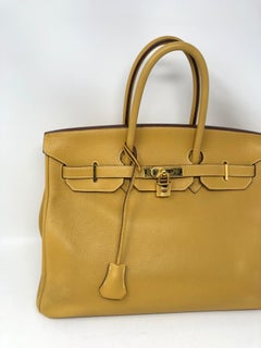 Hermes Curry Yellow Birkin 35