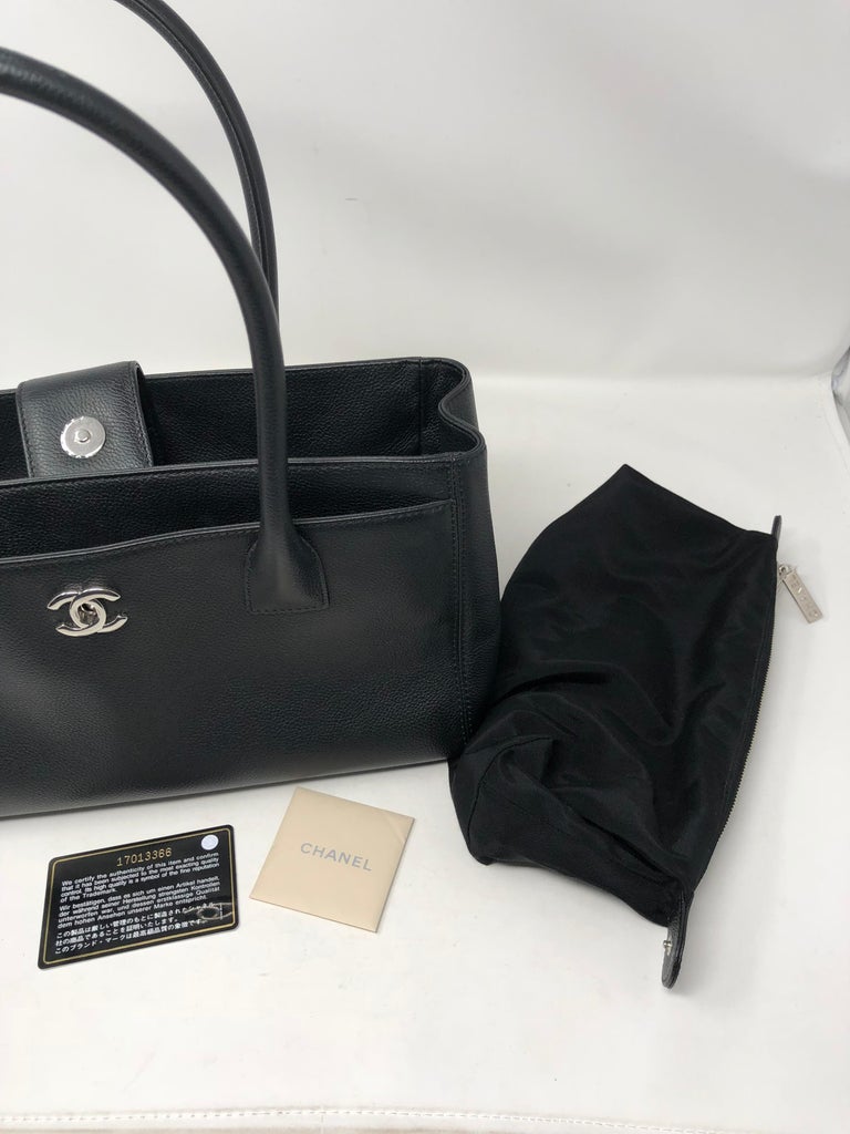 Chanel Black Caviar Cerf Tote Small at 1stDibs