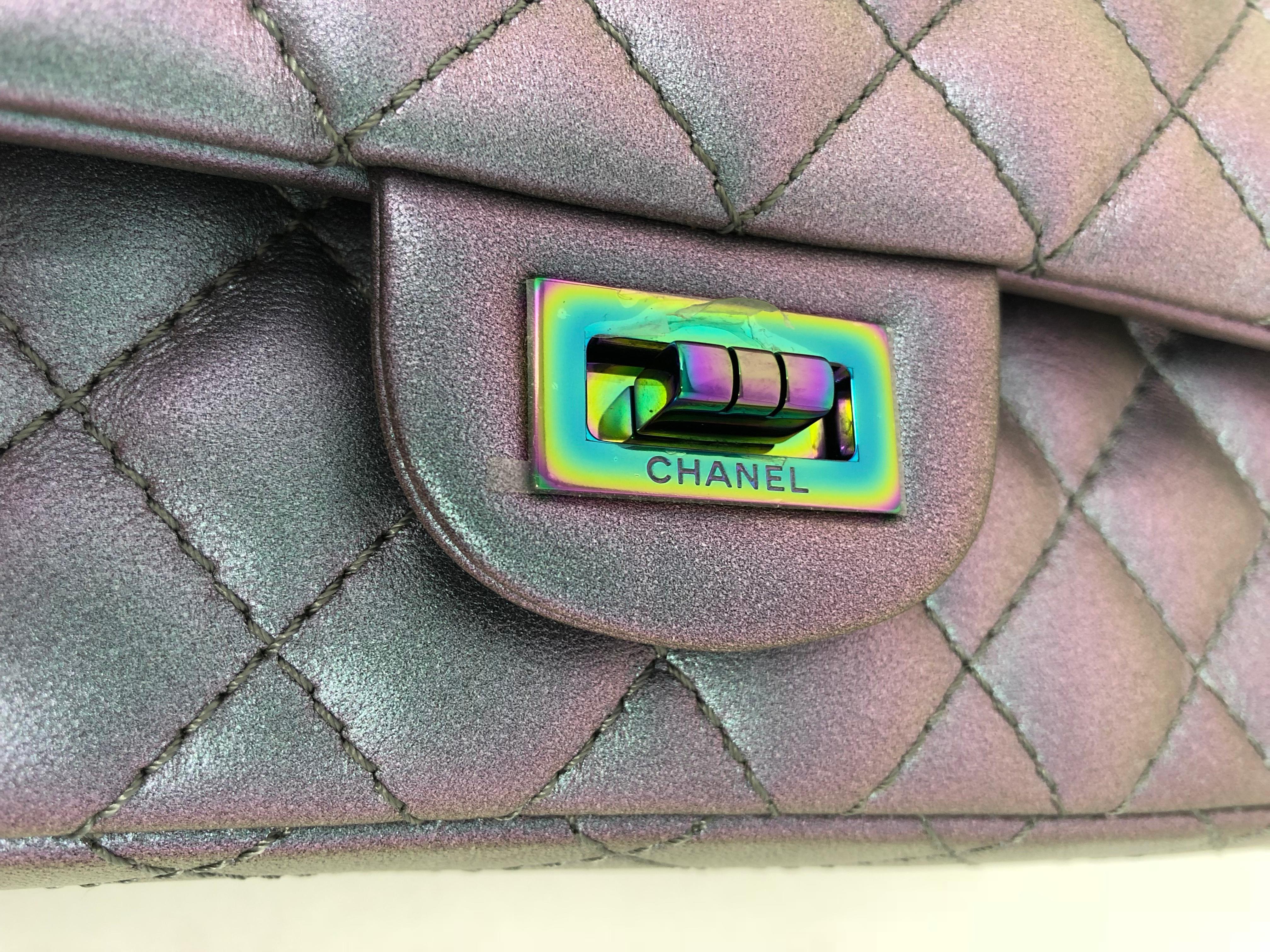 Chanel Iridescent Reissue 2.55 Double Flap  2