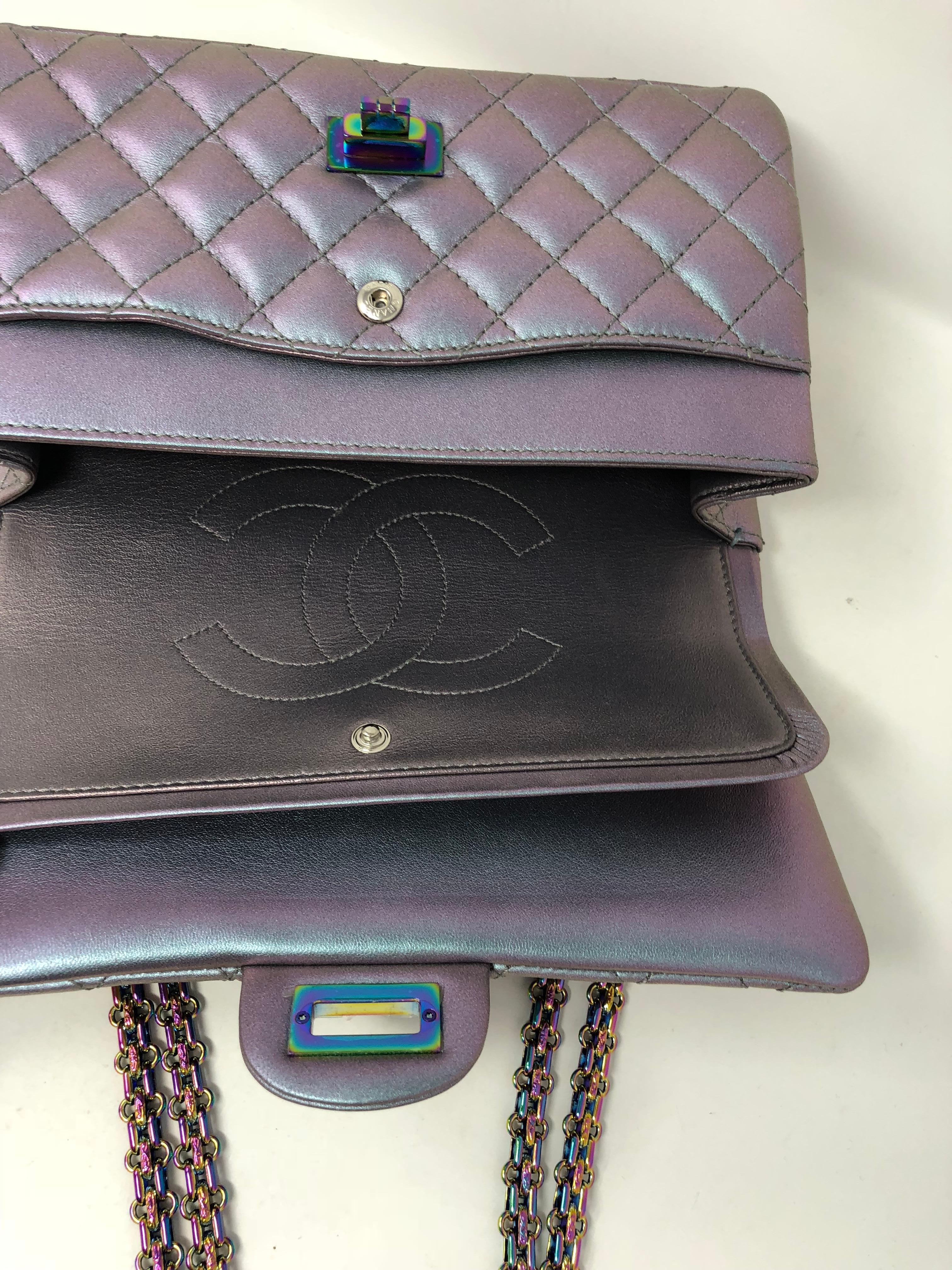 Chanel Iridescent Reissue 2.55 Double Flap  6