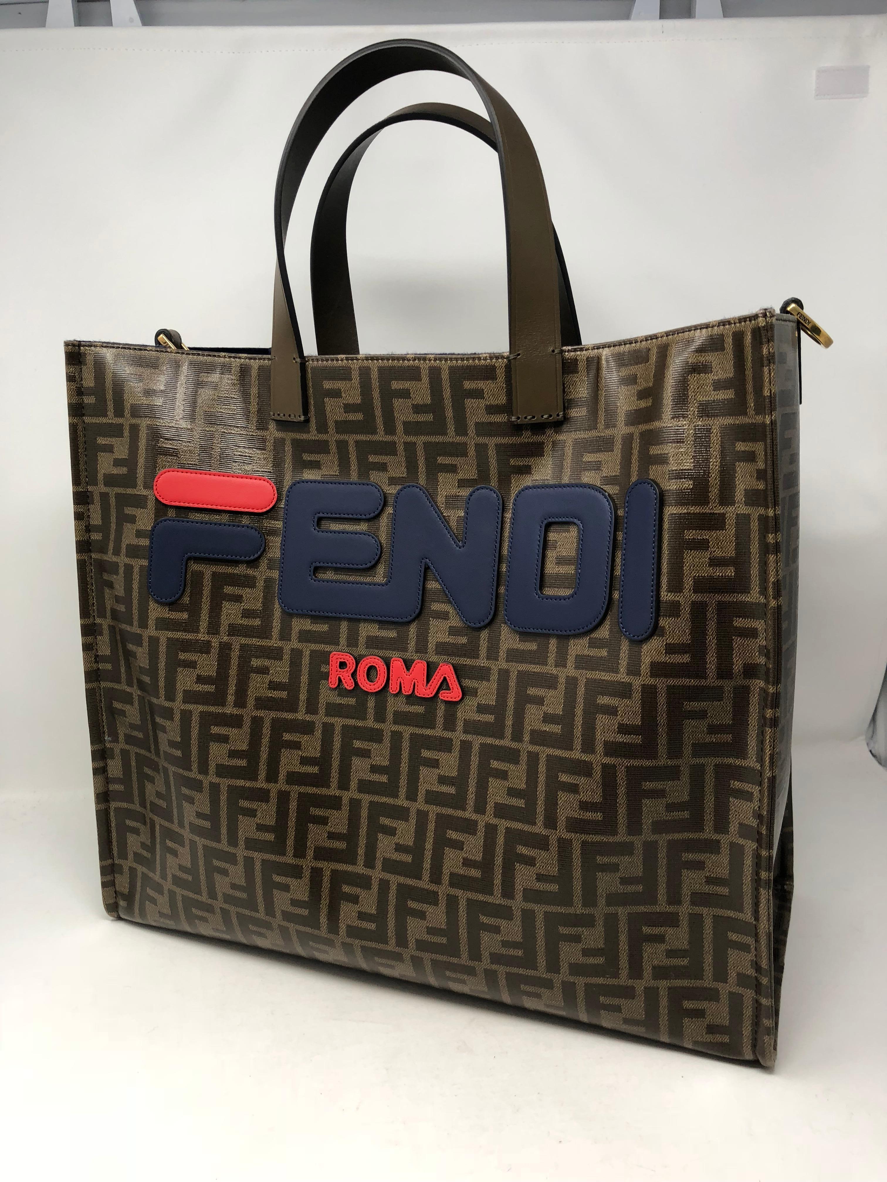 Women's or Men's Fendi X Fila Tess Shopper Tote
