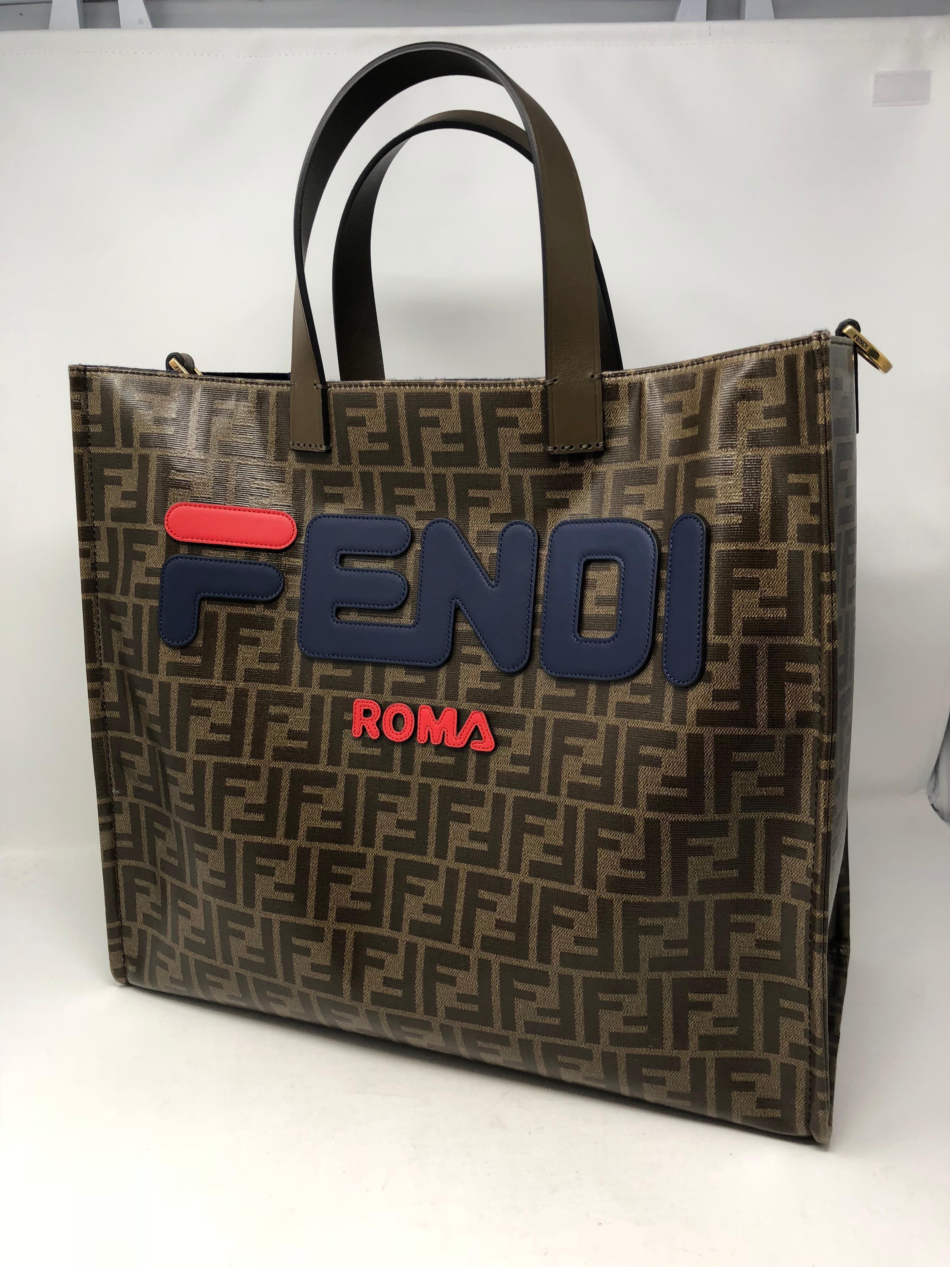 Women's or Men's Fendi X Fila Tess Shopper Tote 