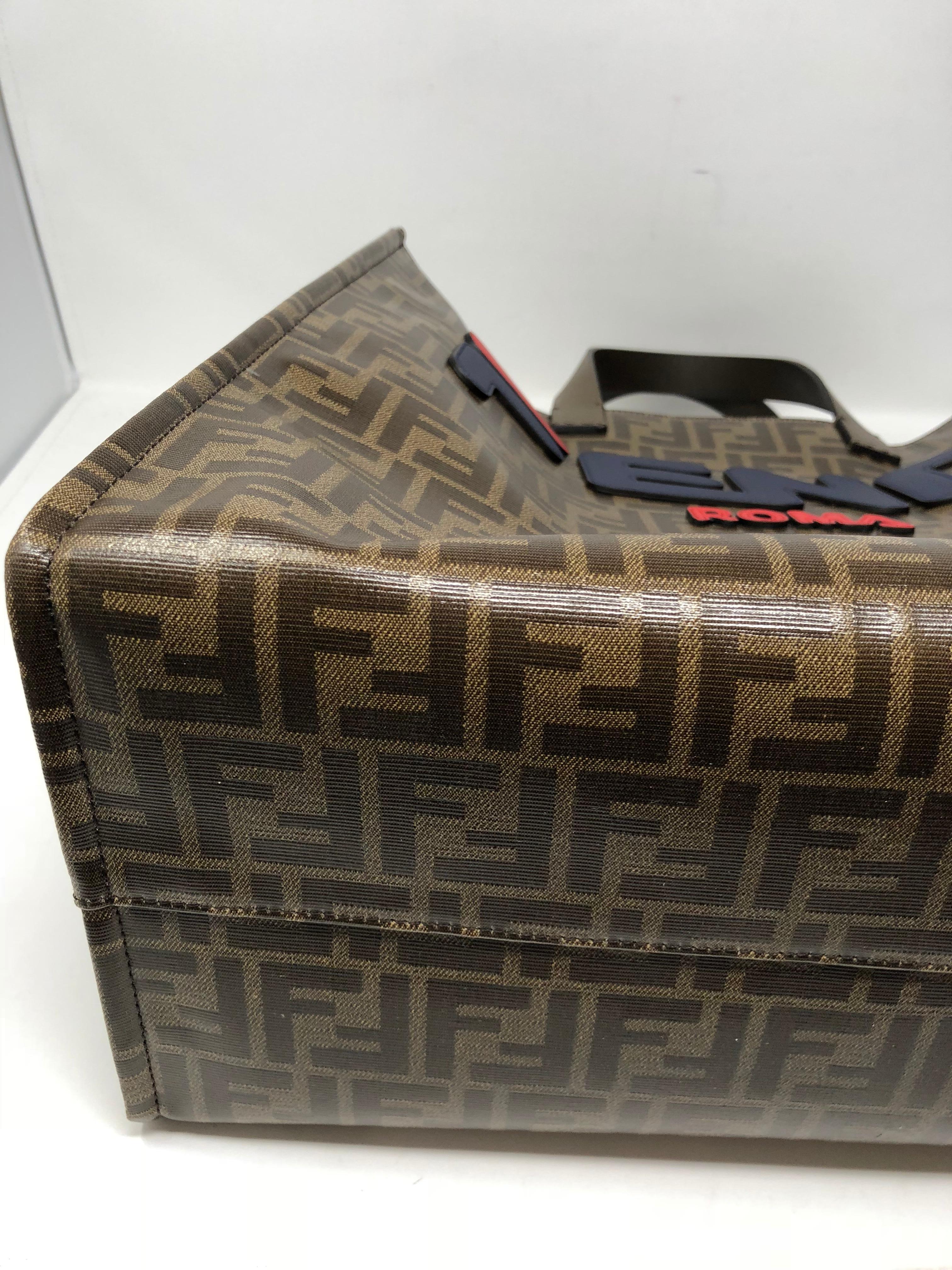 Fendi X Fila Tess Shopper Tote  7