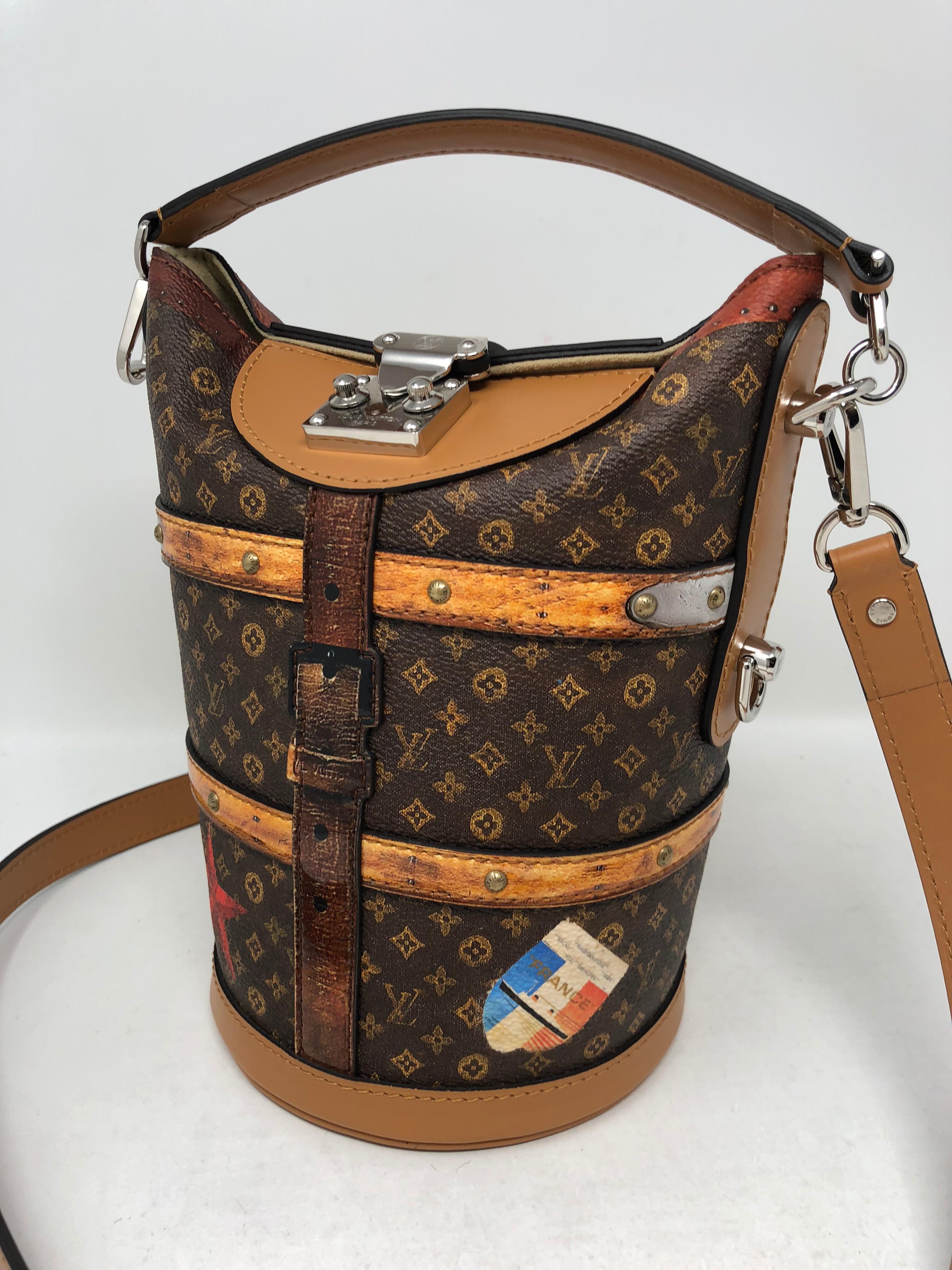 Brown Louis Vuitton The Duffle Time Trunk Handbag 