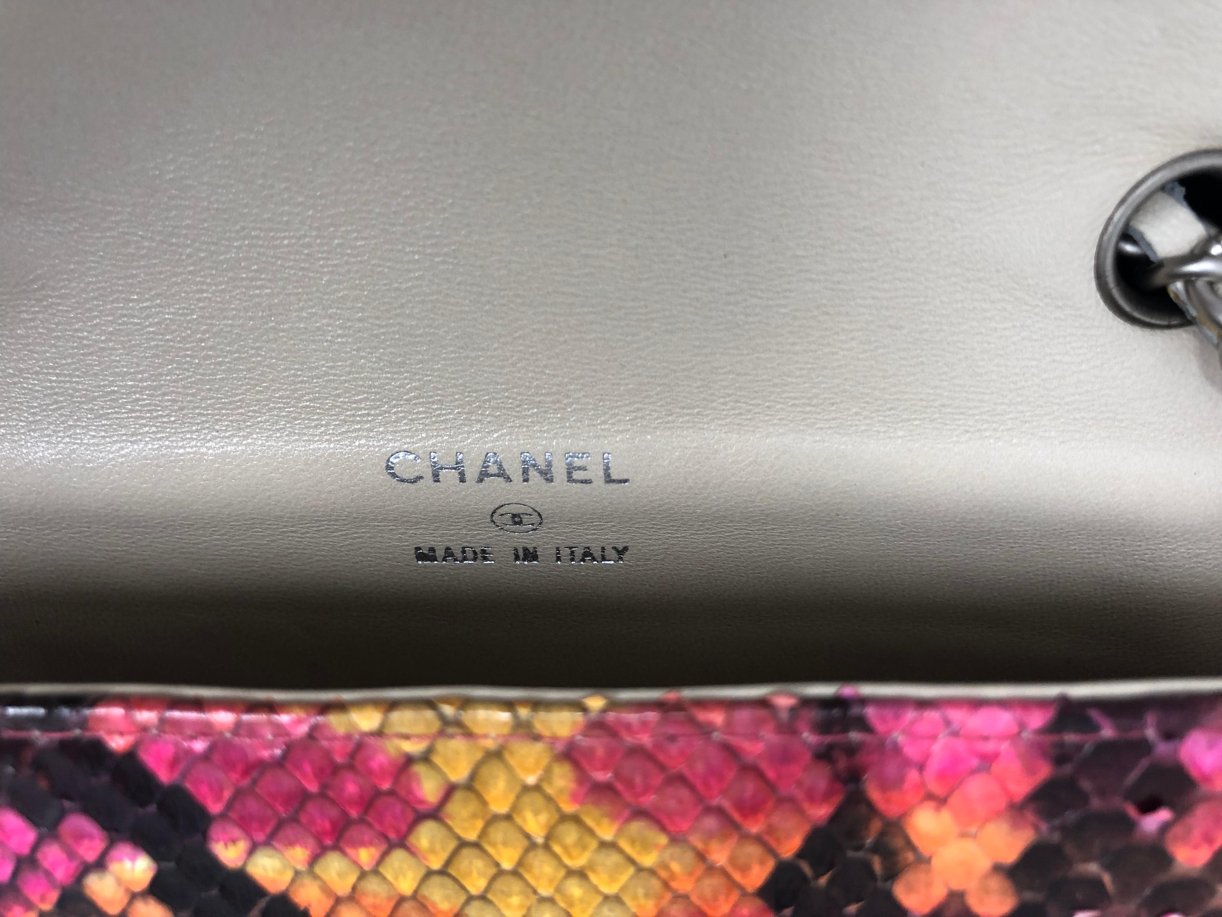Chanel Python Mini Multicolor Crossbody Bag 7