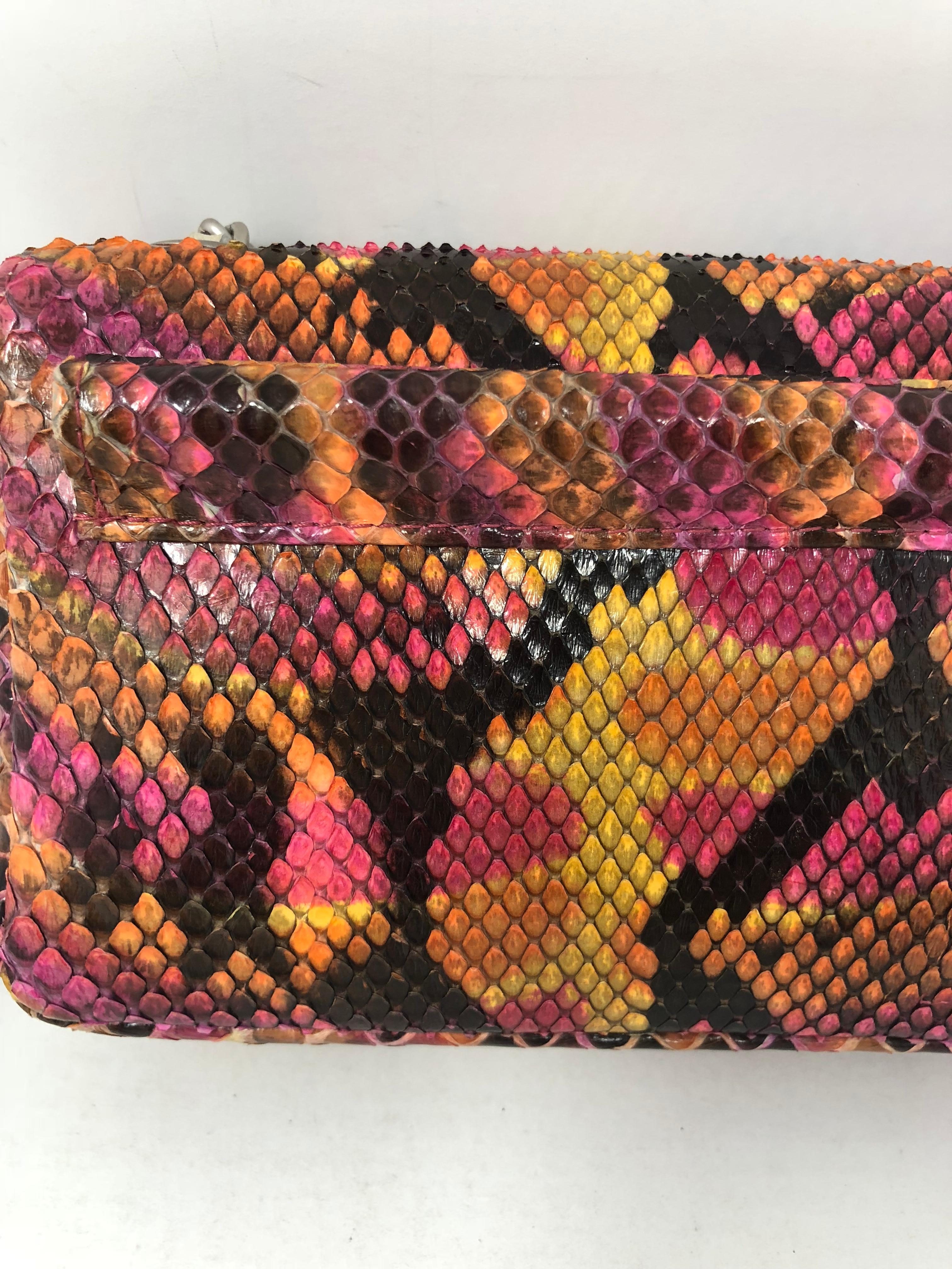 Chanel Python Mini Multicolor Crossbody Bag 3