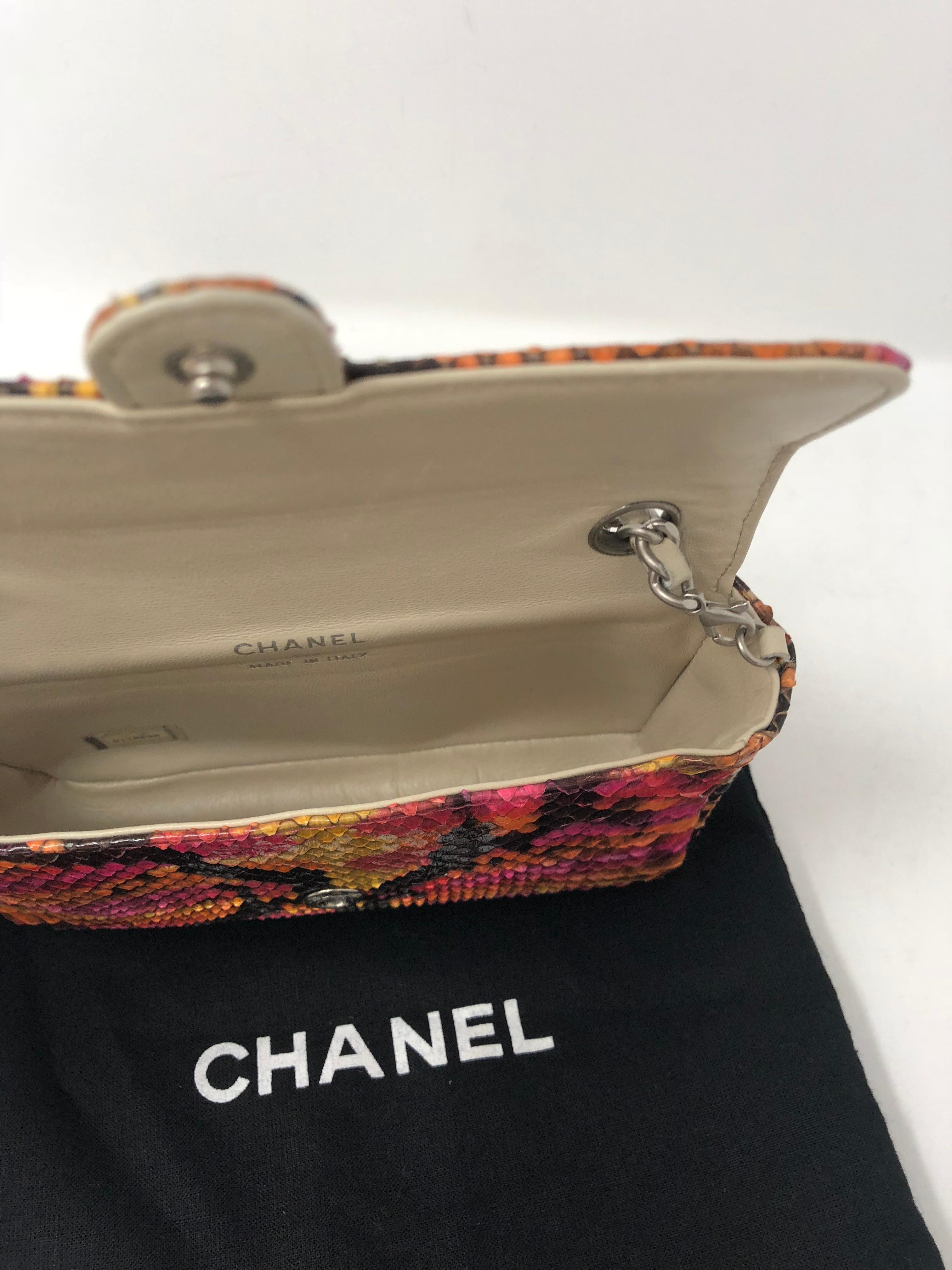 Chanel Python Mini Multicolor Crossbody Bag 4