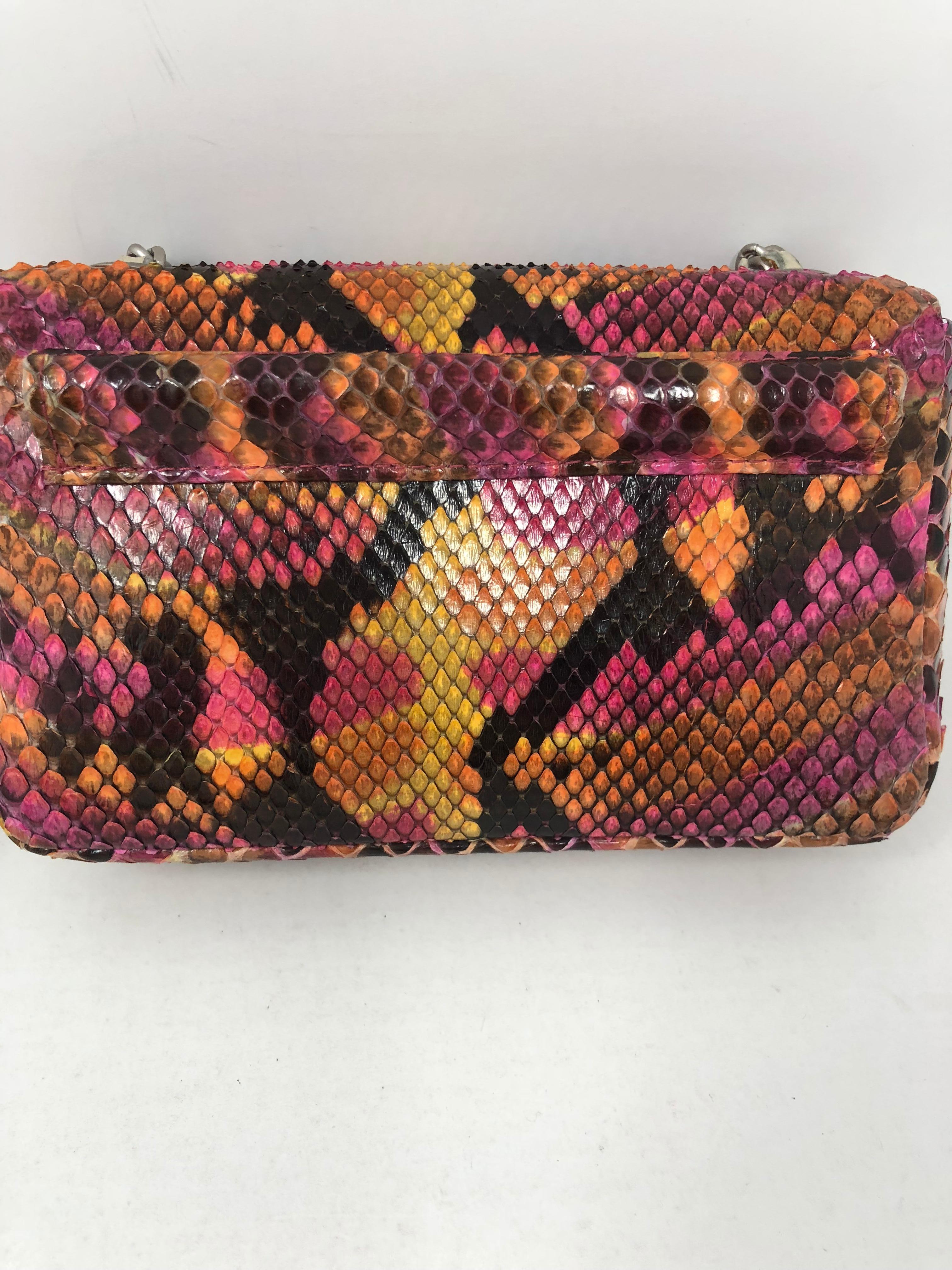 Chanel Python Mini Multicolor Crossbody Bag 2
