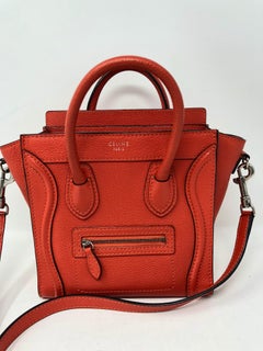 Celine Poppy Orange Nano Crossbody Bag