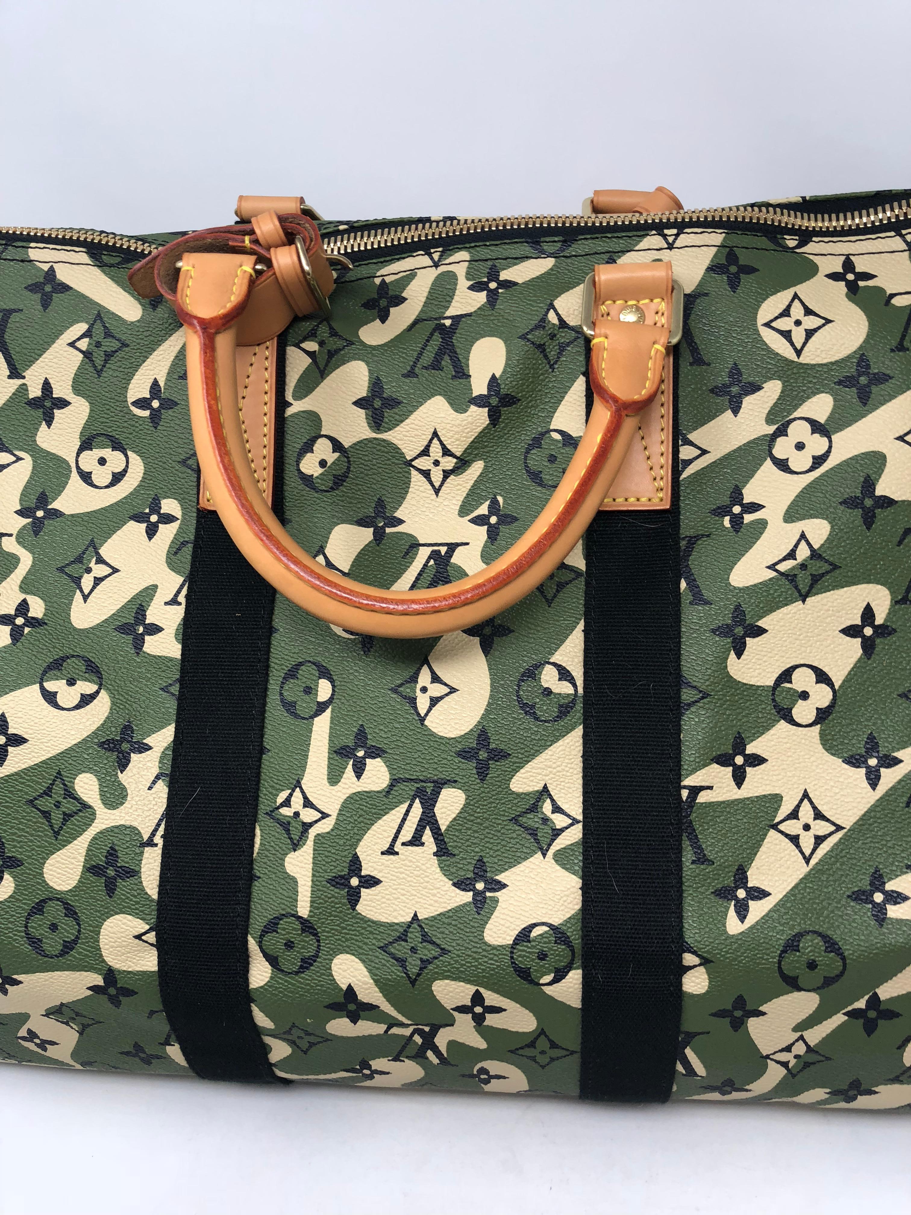 Louis Vuitton Limited Edition Monogramouflage Canvas Keepall 55  4