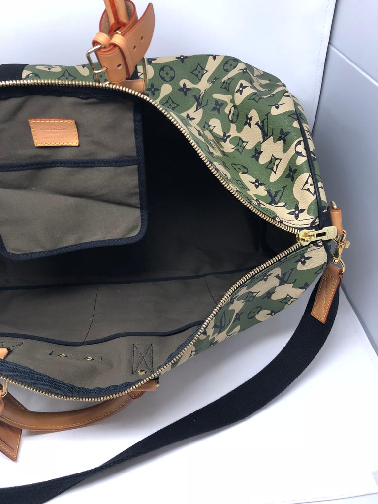 Louis Vuitton Keepall Shoulder 55 Travel Bag Takashi Murakami Limited Bag