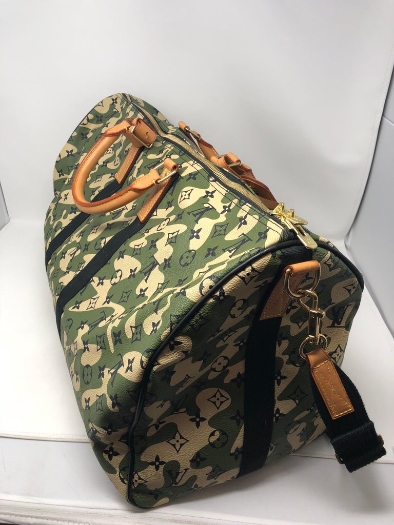 Louis Vuitton Limited Edition Monogramouflage Canvas Keepall 55 at 1stdibs