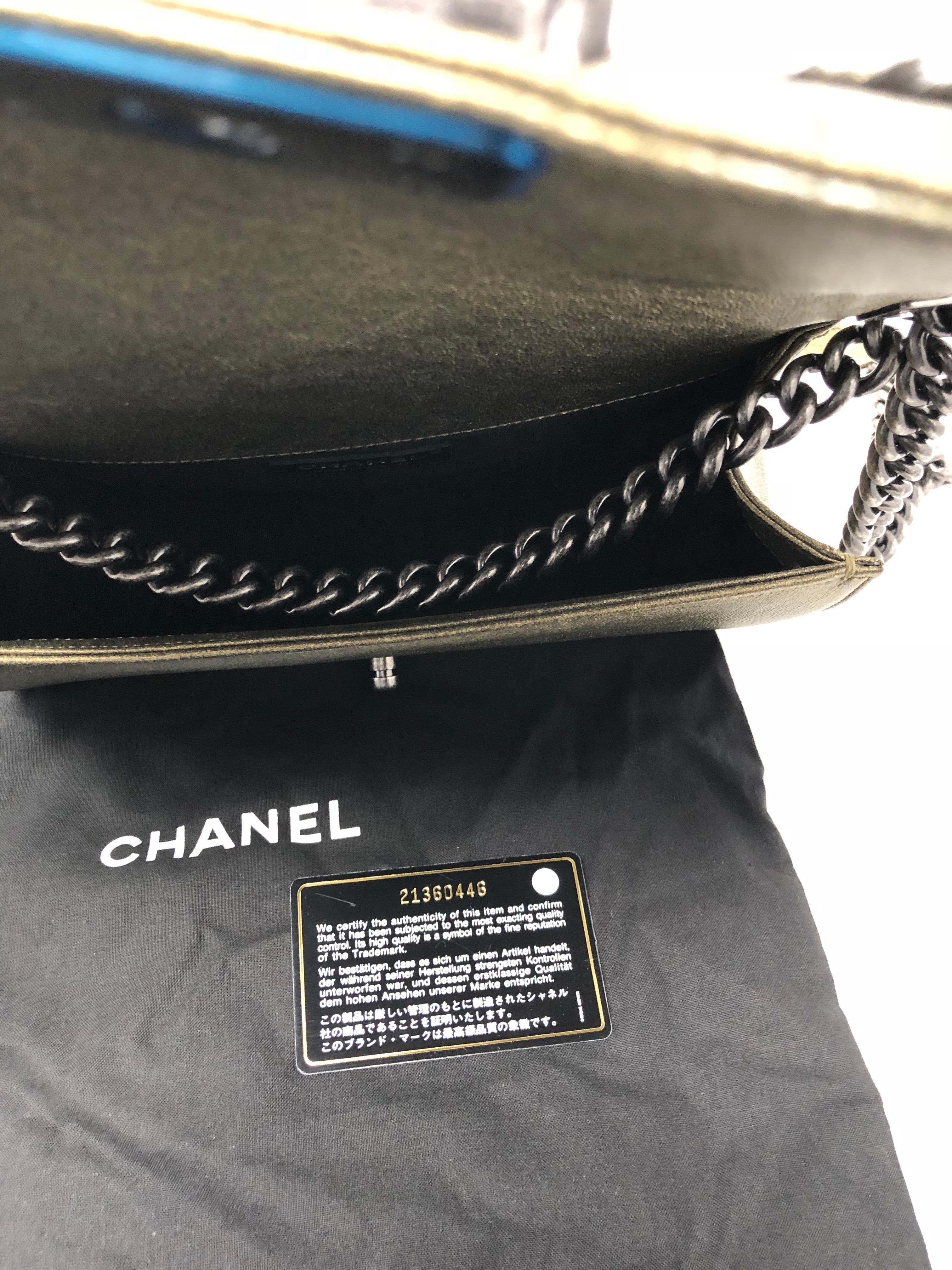 Chanel Gold Boy Flapbag Fur 11