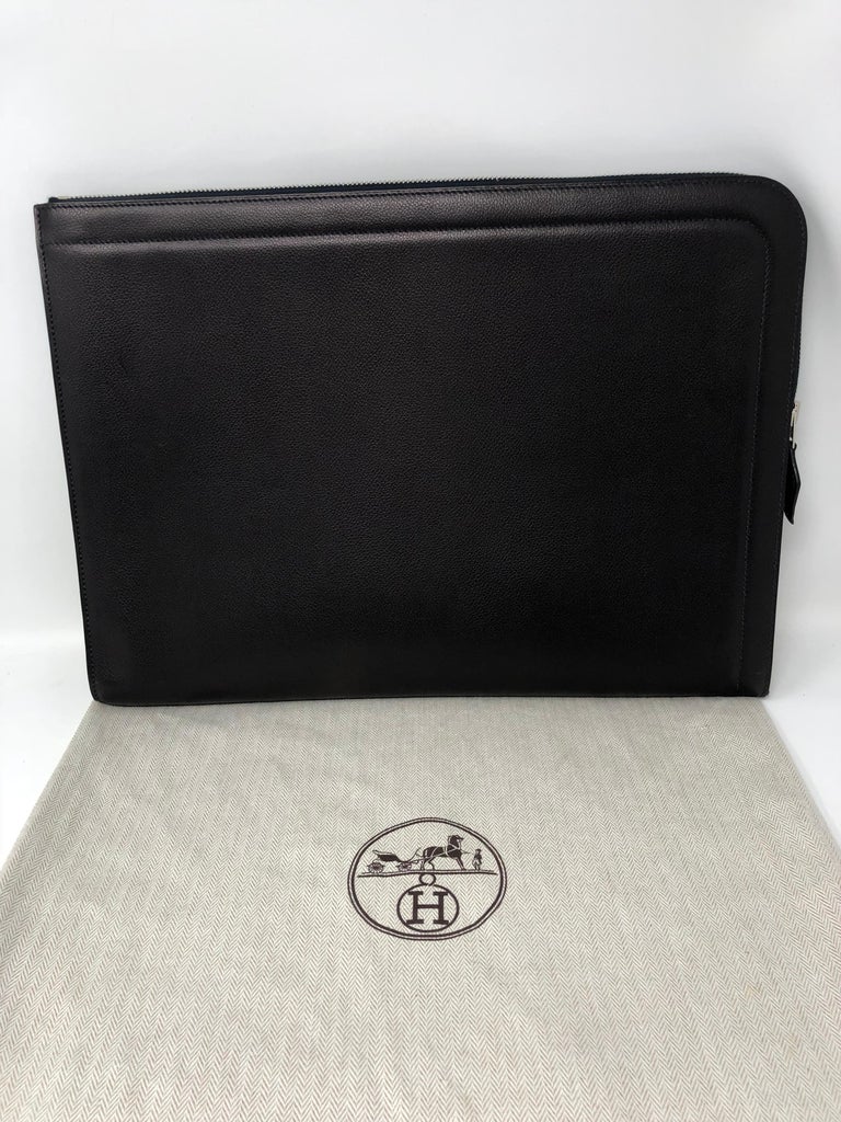 Hermes Bleu Indigo Zip Computer Laptop Sleeve Case at 1stDibs