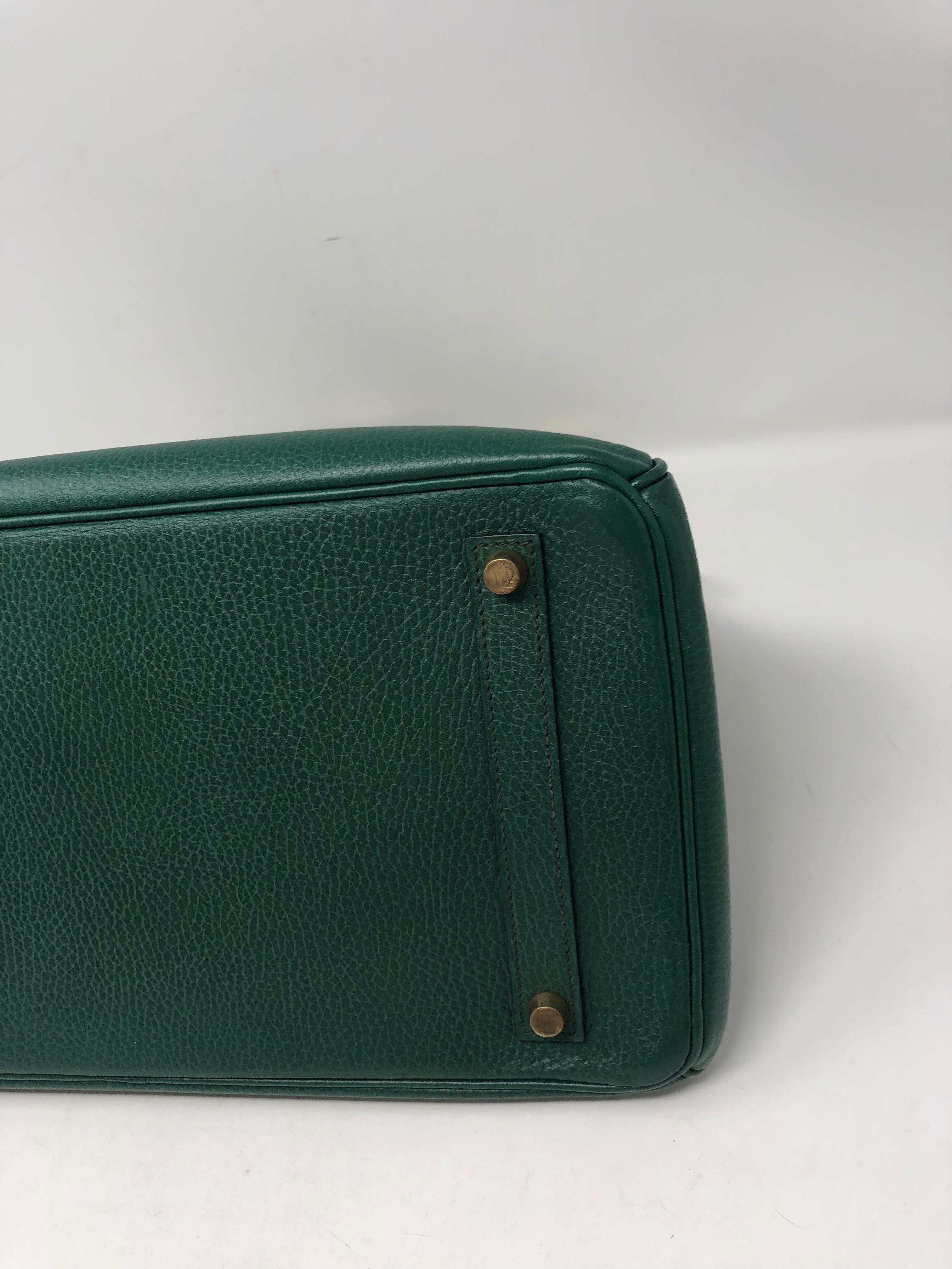 Hermes Green Vert Bengale Birkin 35 Bag 11