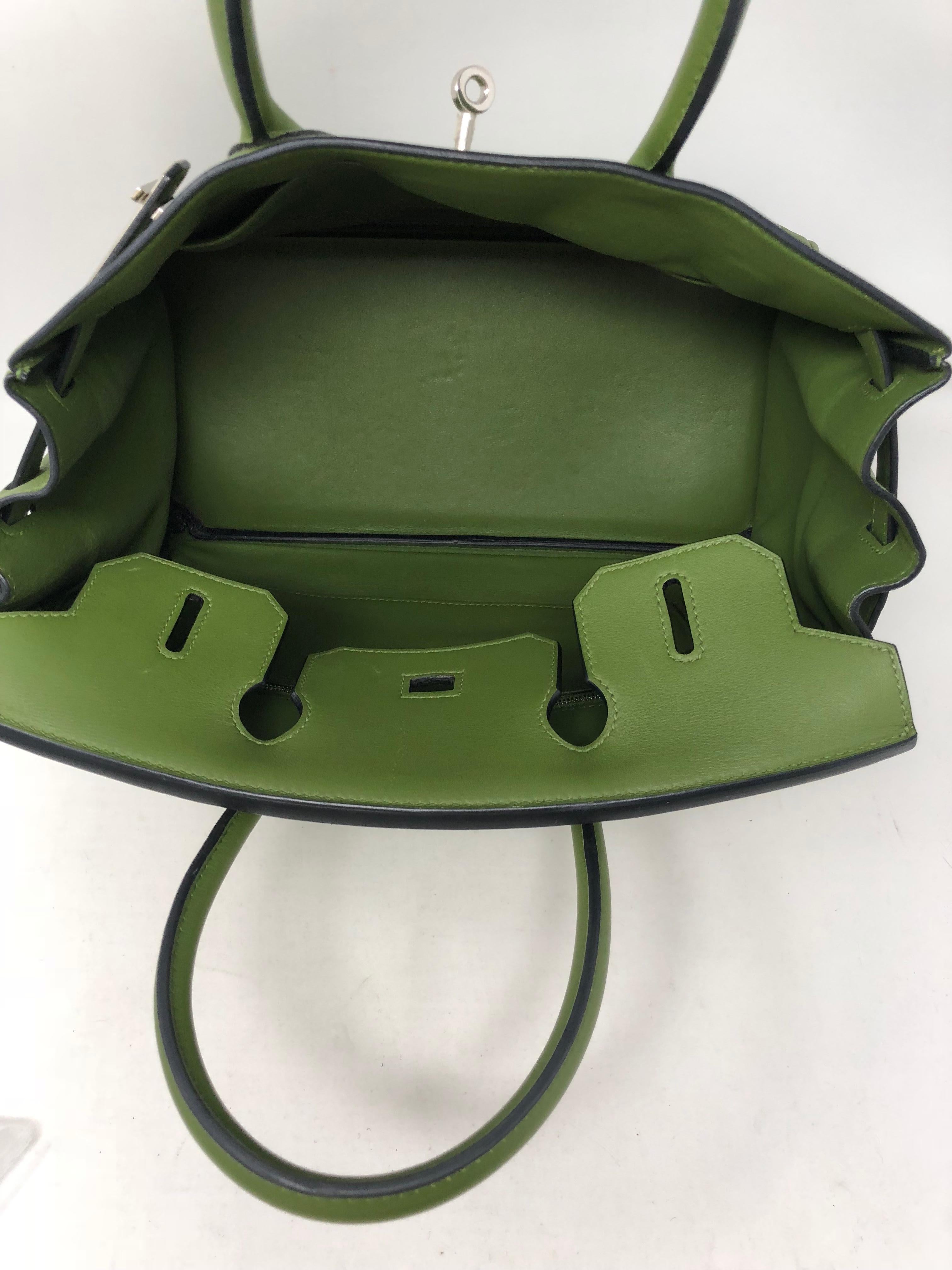 Hermes Pelouse Green Birkin 30 Bag 1
