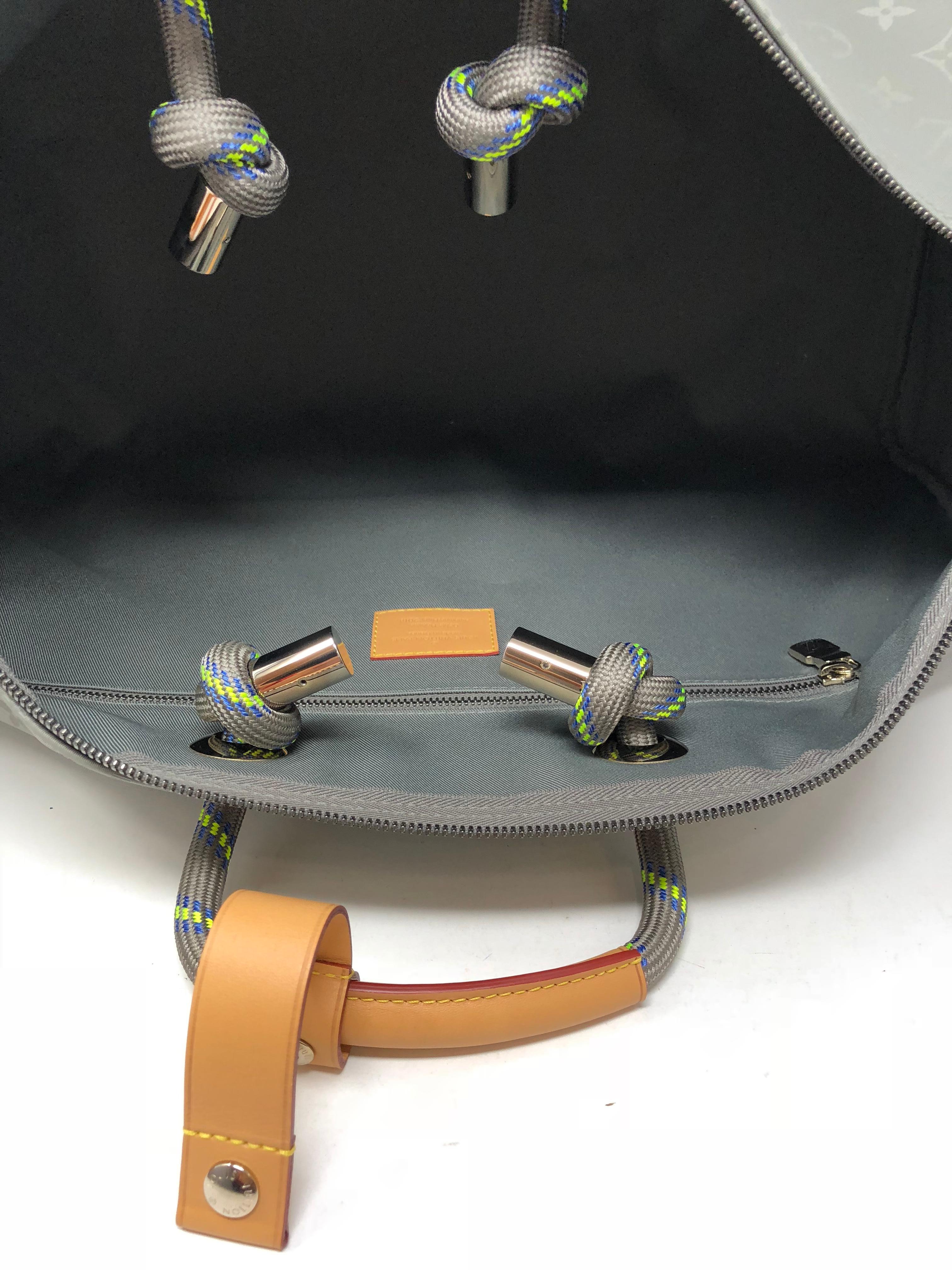 Louis Vuitton Titanium 50 Grey Keepall Bandouliere 4