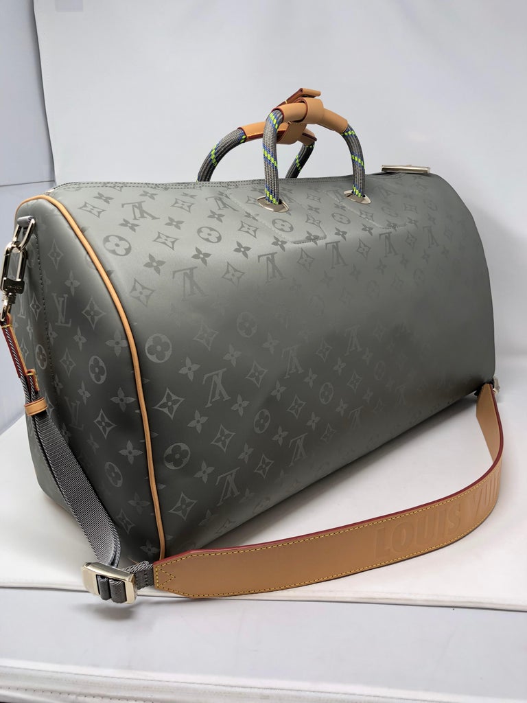 Louis Vuitton Monogram Titanium Keepall Bandouliere 50 - Grey Carry-Ons,  Luggage - LOU697195
