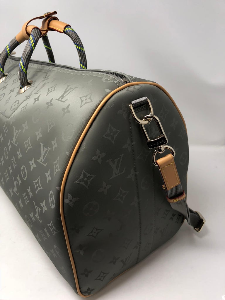 Louis Vuitton Keepall Bandouliere Bag Limited Edition Titanium Monogram  Canvas at 1stDibs