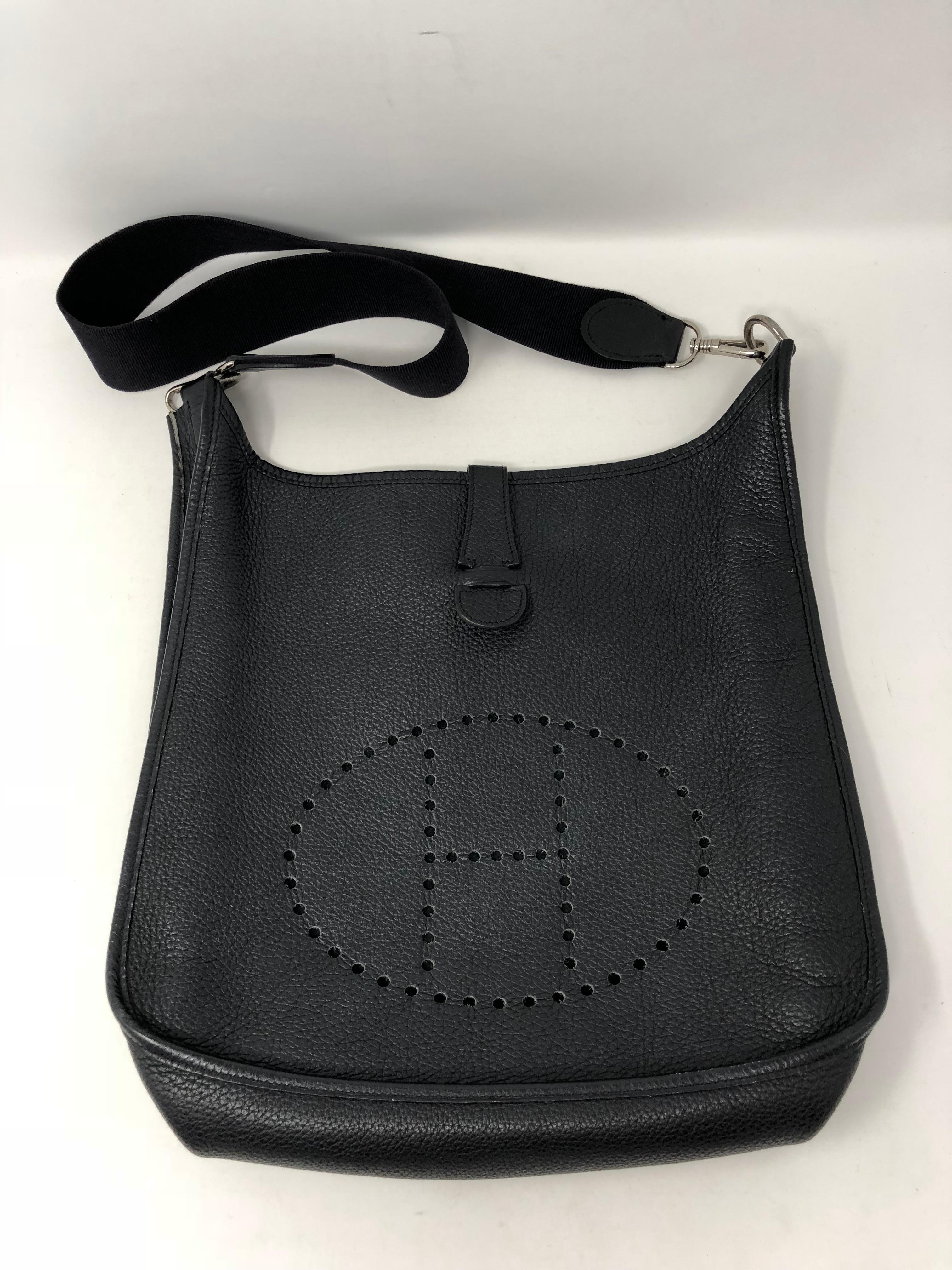 Hermes Black Evelyne GM bag 8