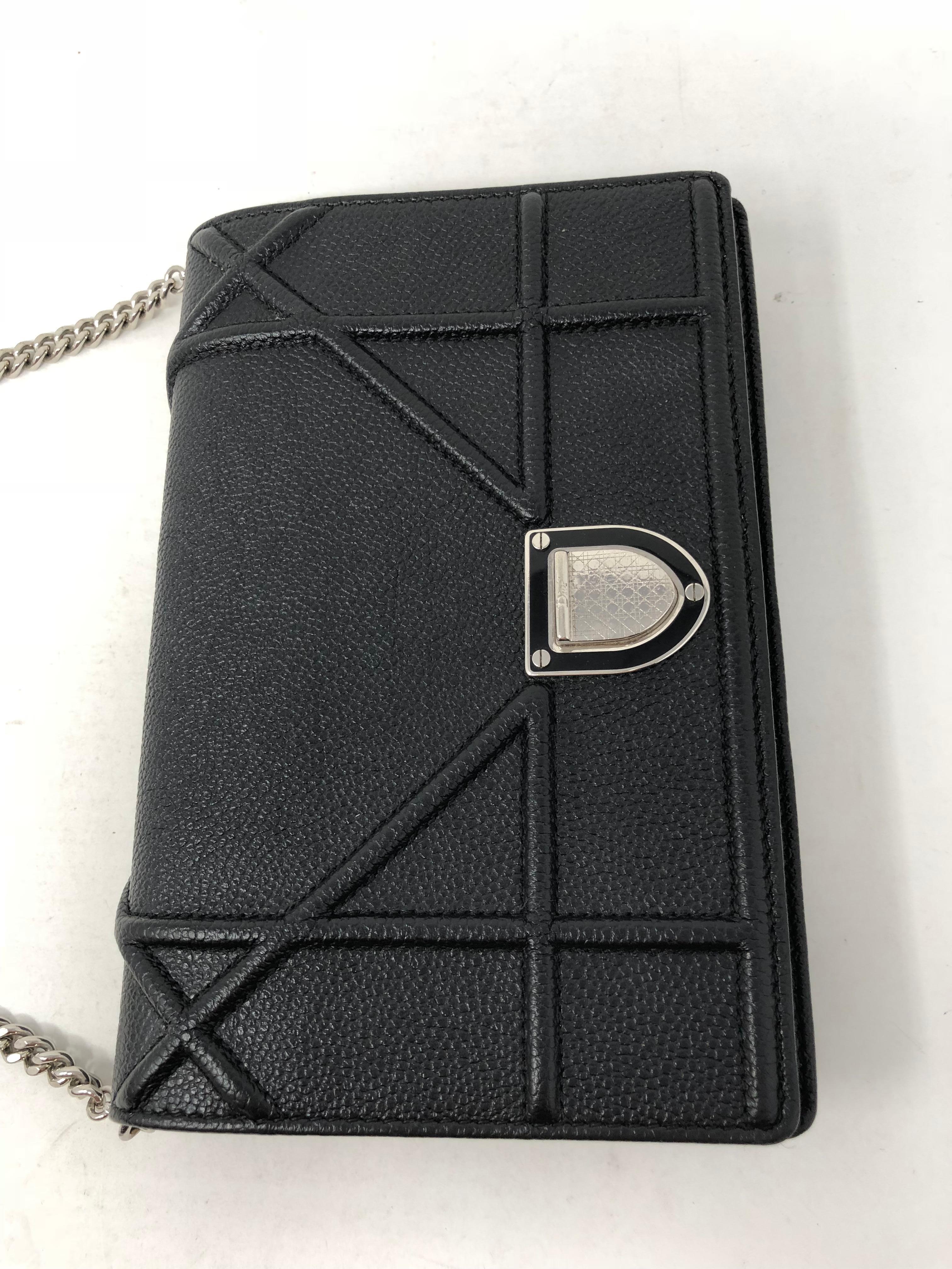 Christian Dior Diorama Black Mini Crossbody Bag 6