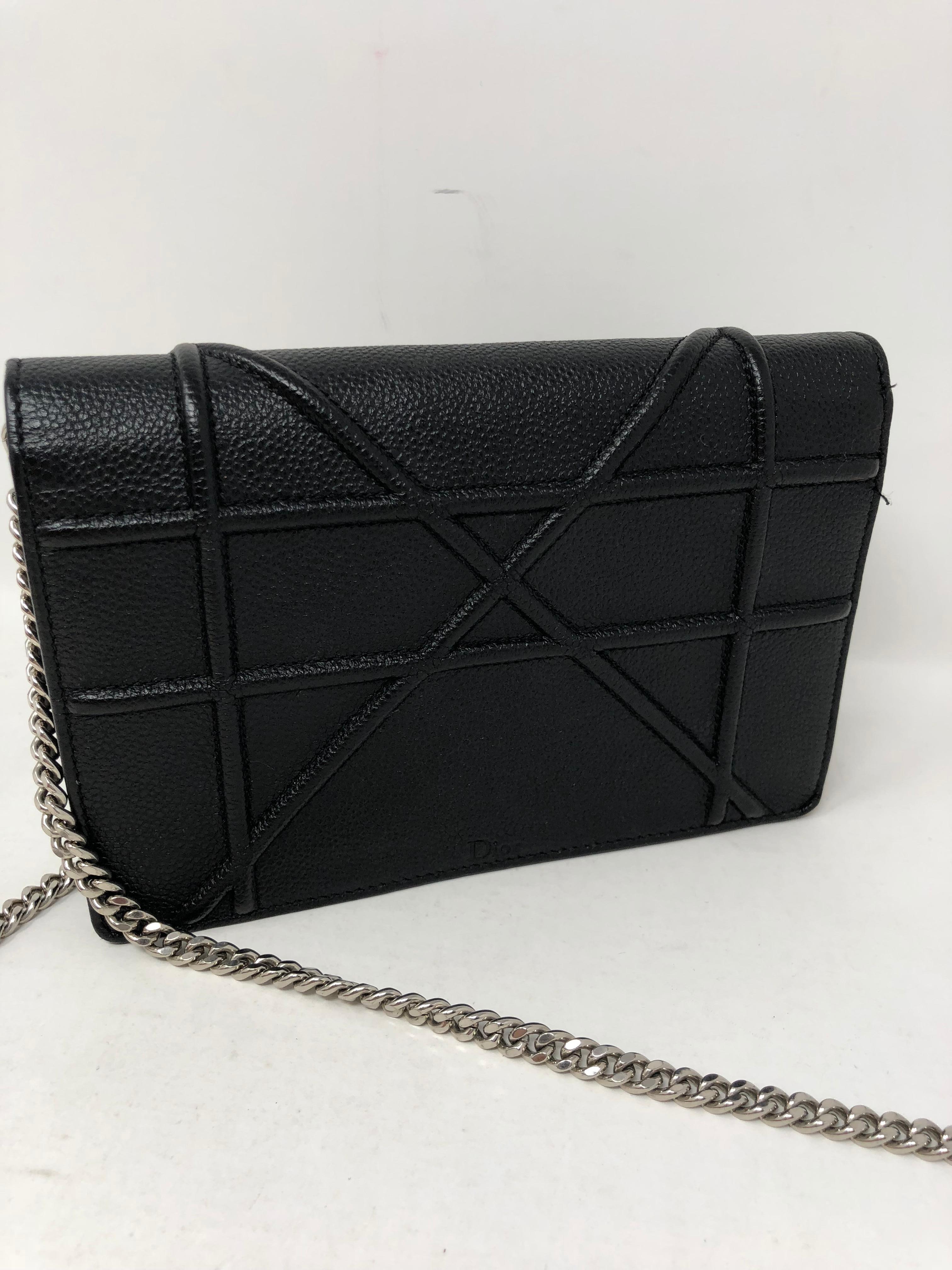 Christian Dior Diorama Black Mini Crossbody Bag 1