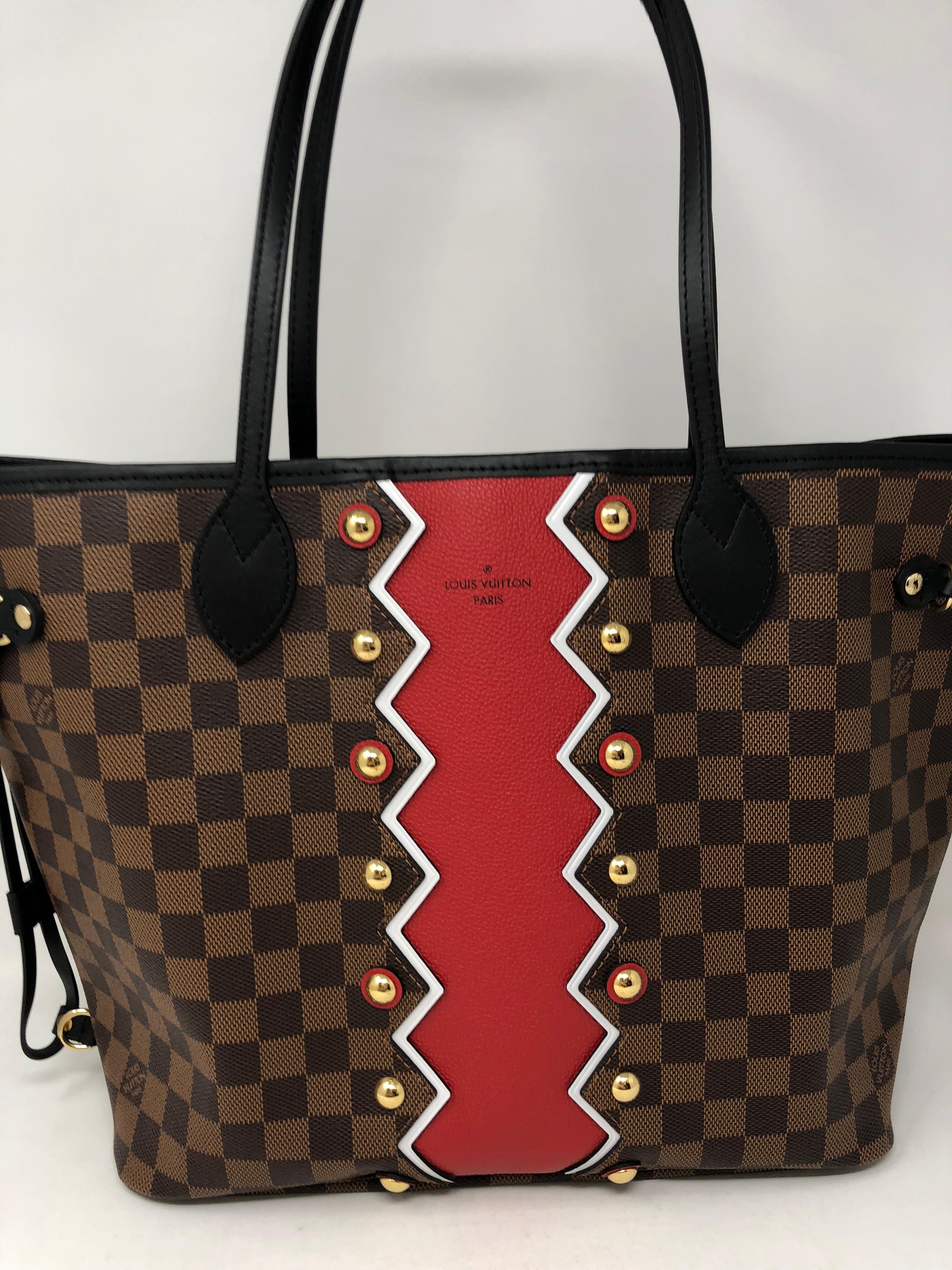 Louis Vuitton Neverfull Karakoram Damier Ebene Late August Release 2018. Collection named after a Mountain range in South East Asia. Extremely limited and rare. 