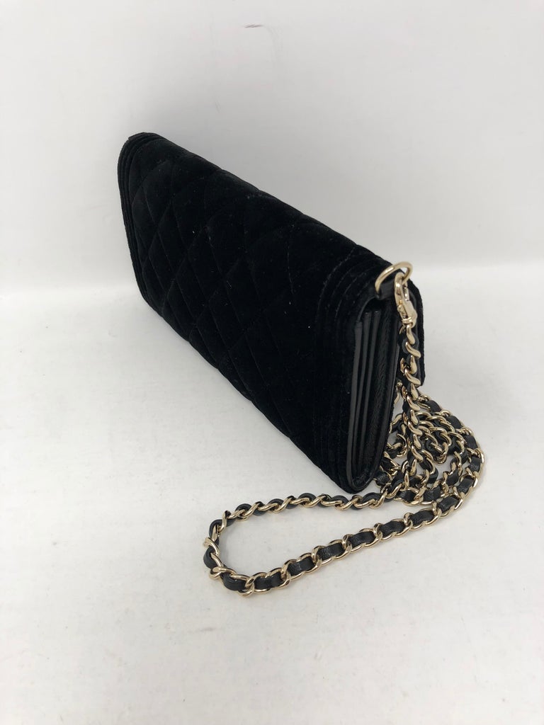Chanel Black Velvet Crossbody Bag at 1stDibs chanel velvet crossbody