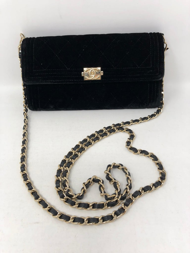 Chanel Black Velvet Crossbody Bag at 1stDibs chanel velvet crossbody