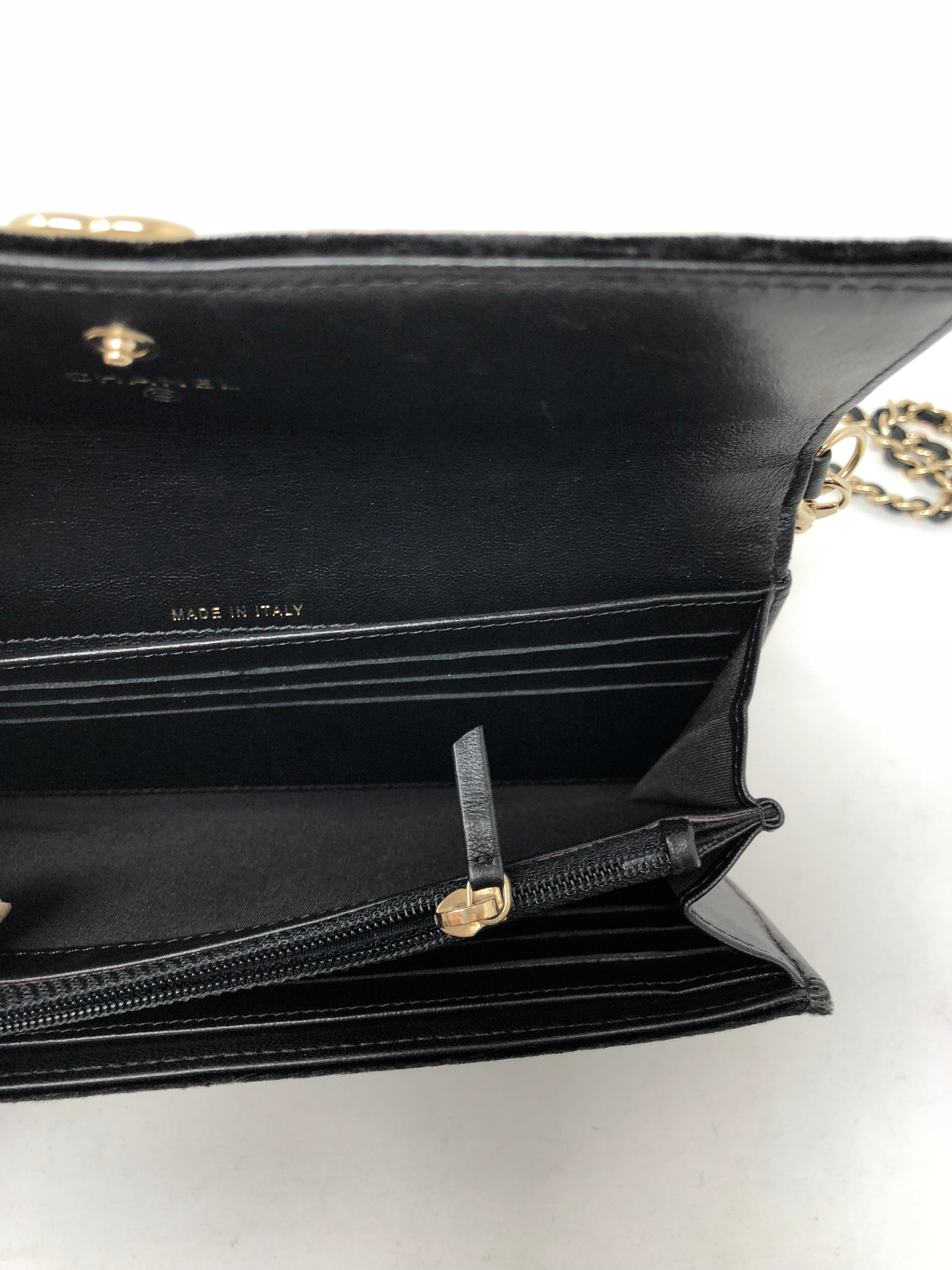Chanel Black Velvet Crossbody Bag 7