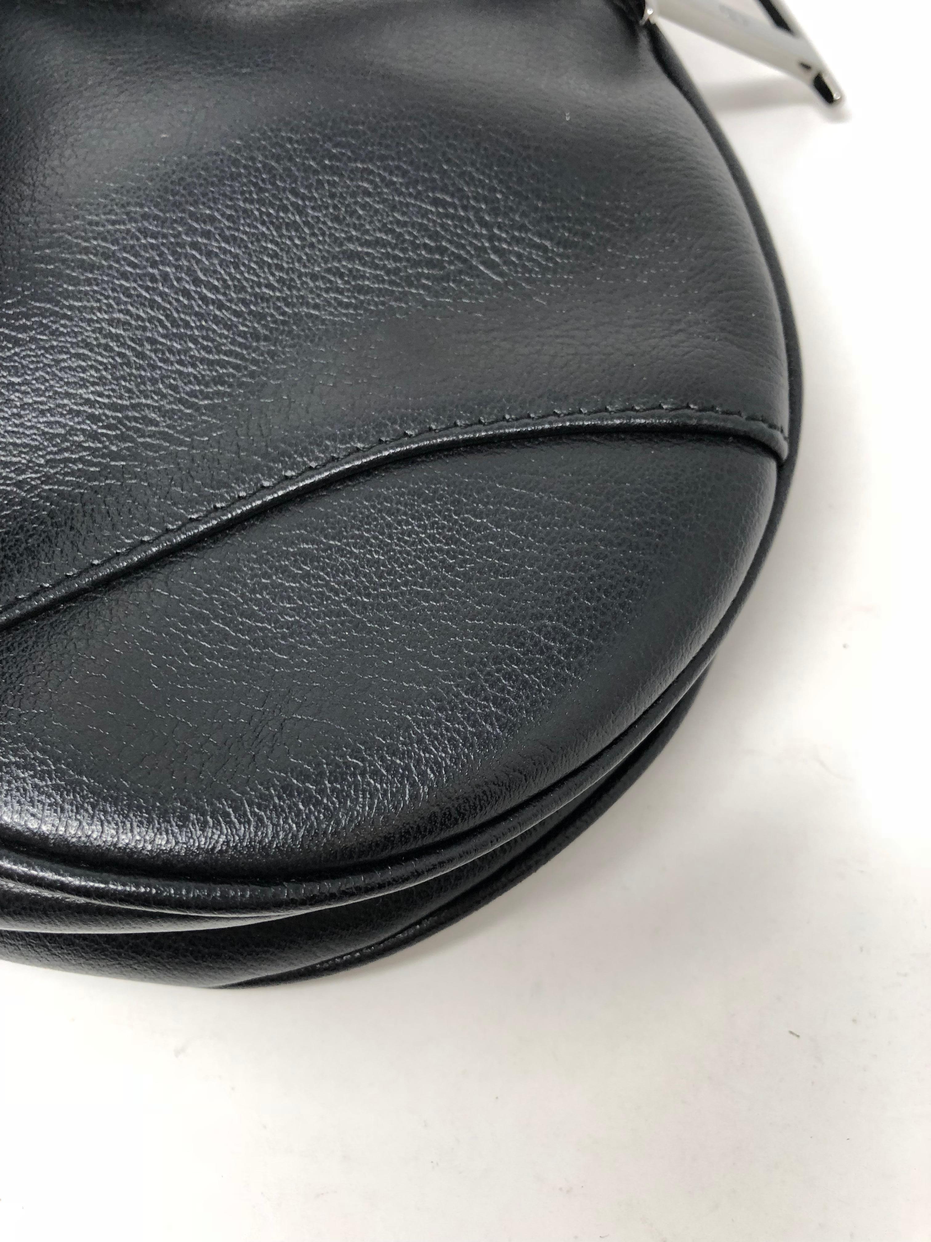Christian Dior Black Saddle Bag 8