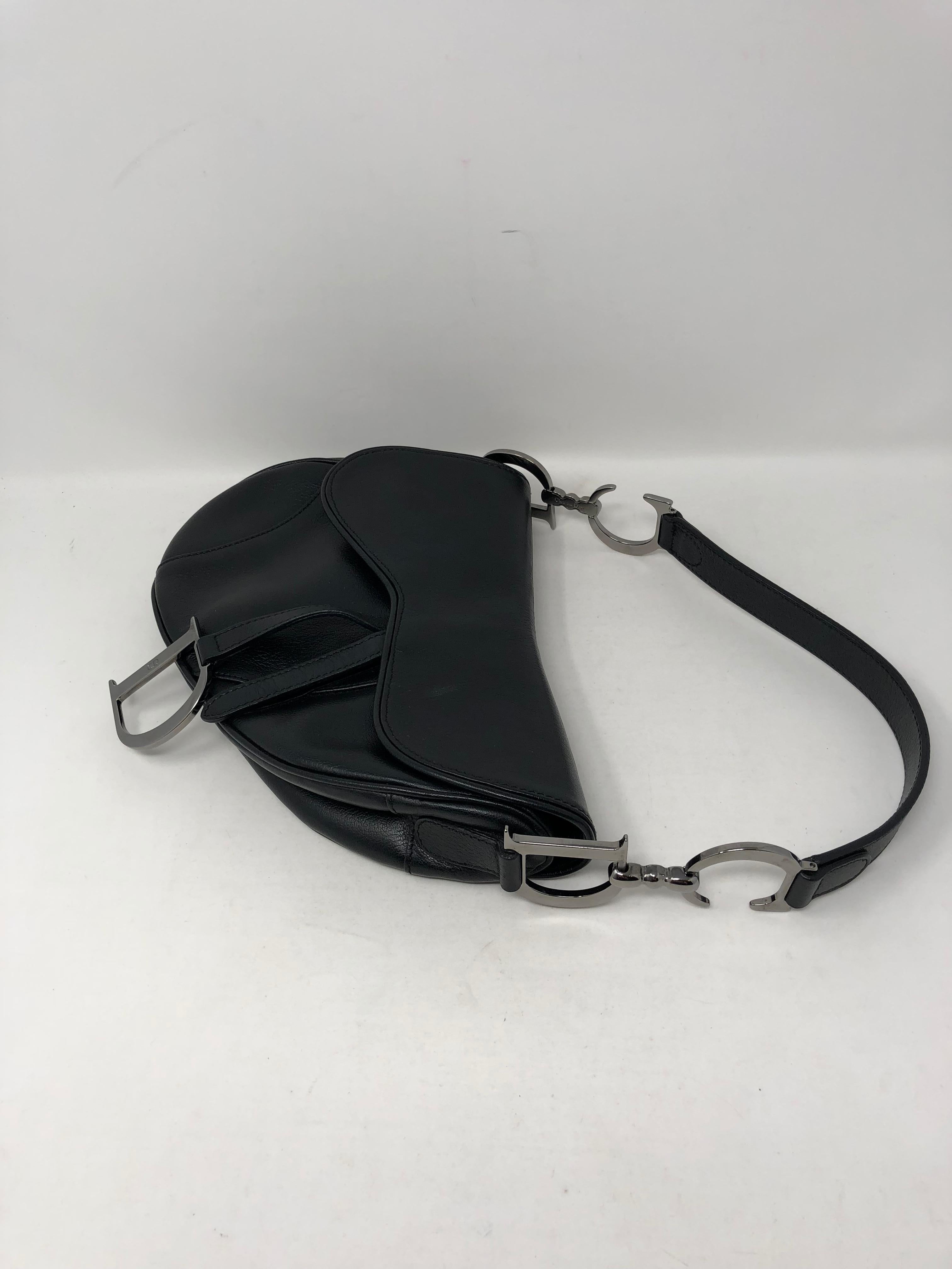 christian dior saddle bag black